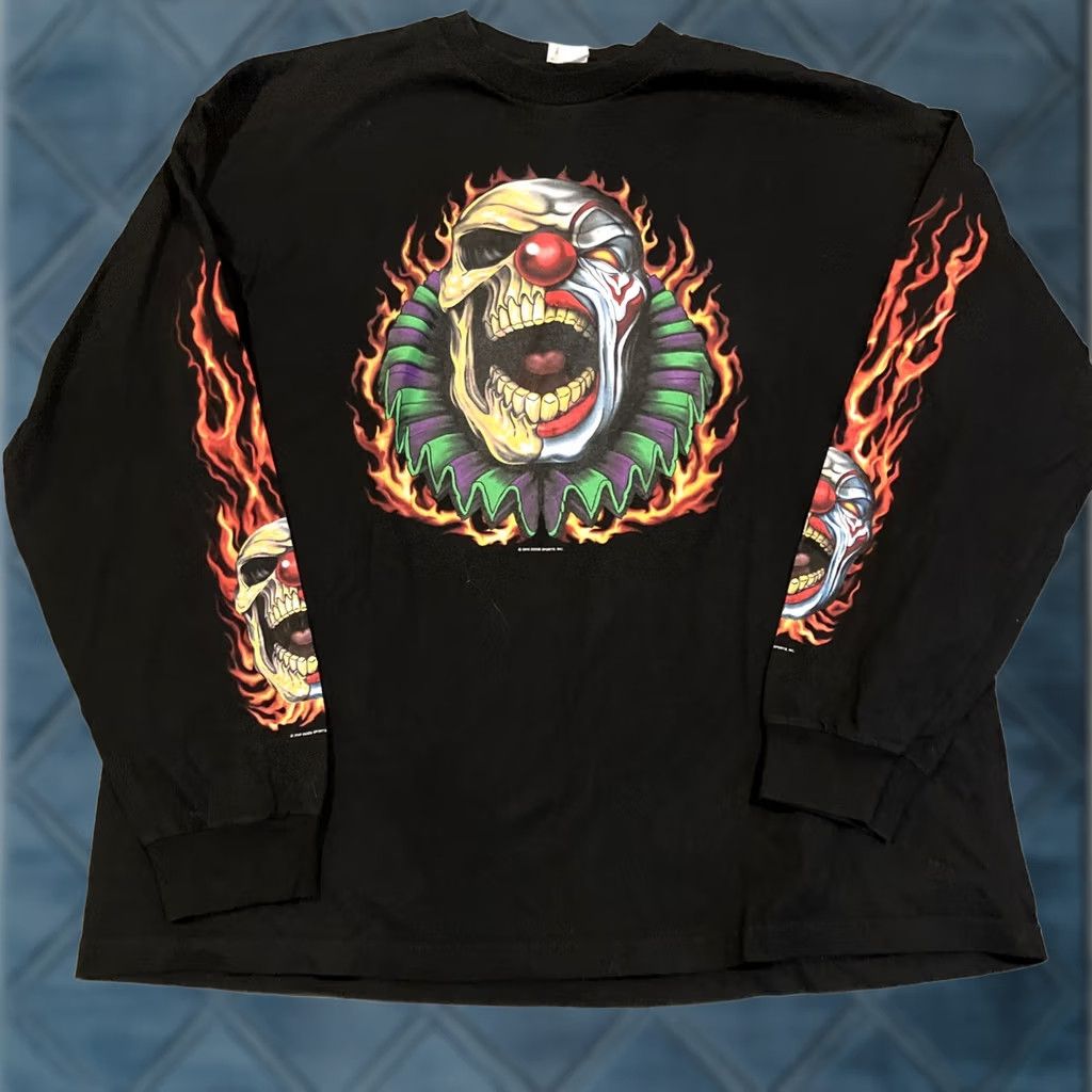Vintage VINTAGE Jekyll & Hyde Shop T Shirt XXL Black Graphic Print Crew Neck 2XL Hot Leathers Men's Regular Short Sleeves Size US XXL / EU 58 / 5 - 1 Thumbnail