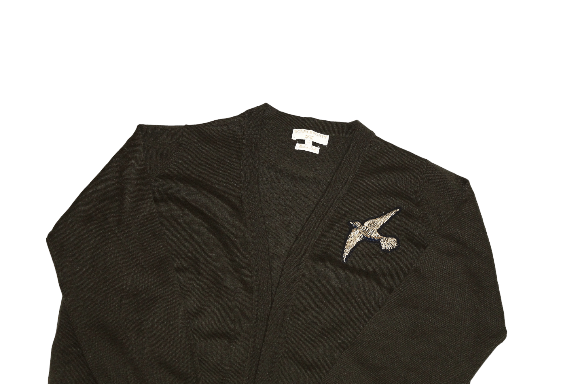 Scapa Sports Scapa Sports Bird Embroidered Wool Blend Open Cardigan Size US M / EU 48-50 / 2 - 5 Thumbnail