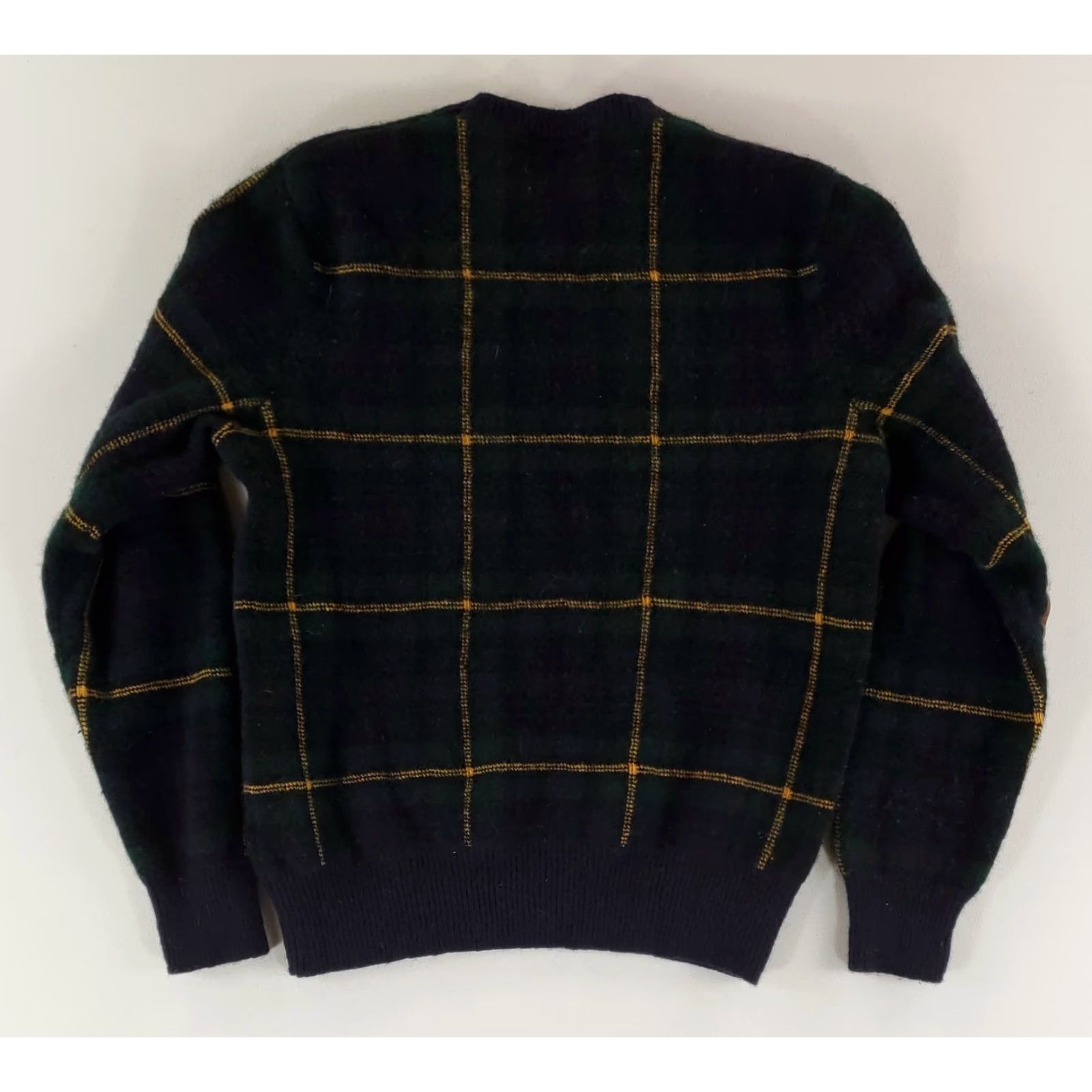 Polo Ralph Lauren Polo Ralph Lauren Sweater Womens S 100% Wool Blue Green Plaid Elbow Patches Multicolor Pullover - Polo Ralph Lauren Sweater S Womens Size S / US 4 / IT 40 - 3 Thumbnail