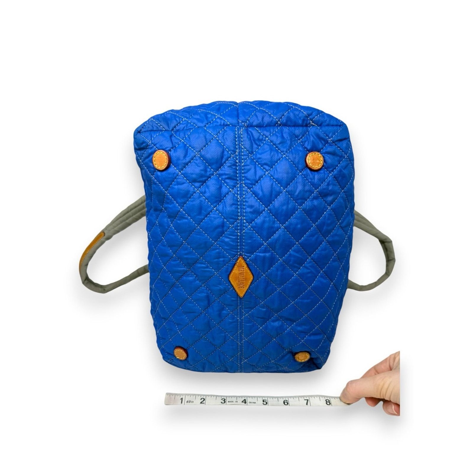 MZ Wallace MZ Wallace Metro Quilted Travel Tote Bag Beige Blue Women’s Size ONE SIZE - 9 Thumbnail