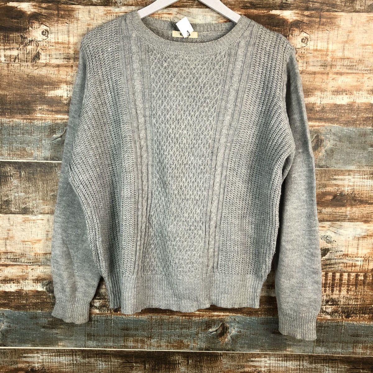 Homespun Knitwear × Japanese Brand Khalita vintage Grey Knitwear #A1700 Size US L / EU 52-54 / 3 - 3 Thumbnail