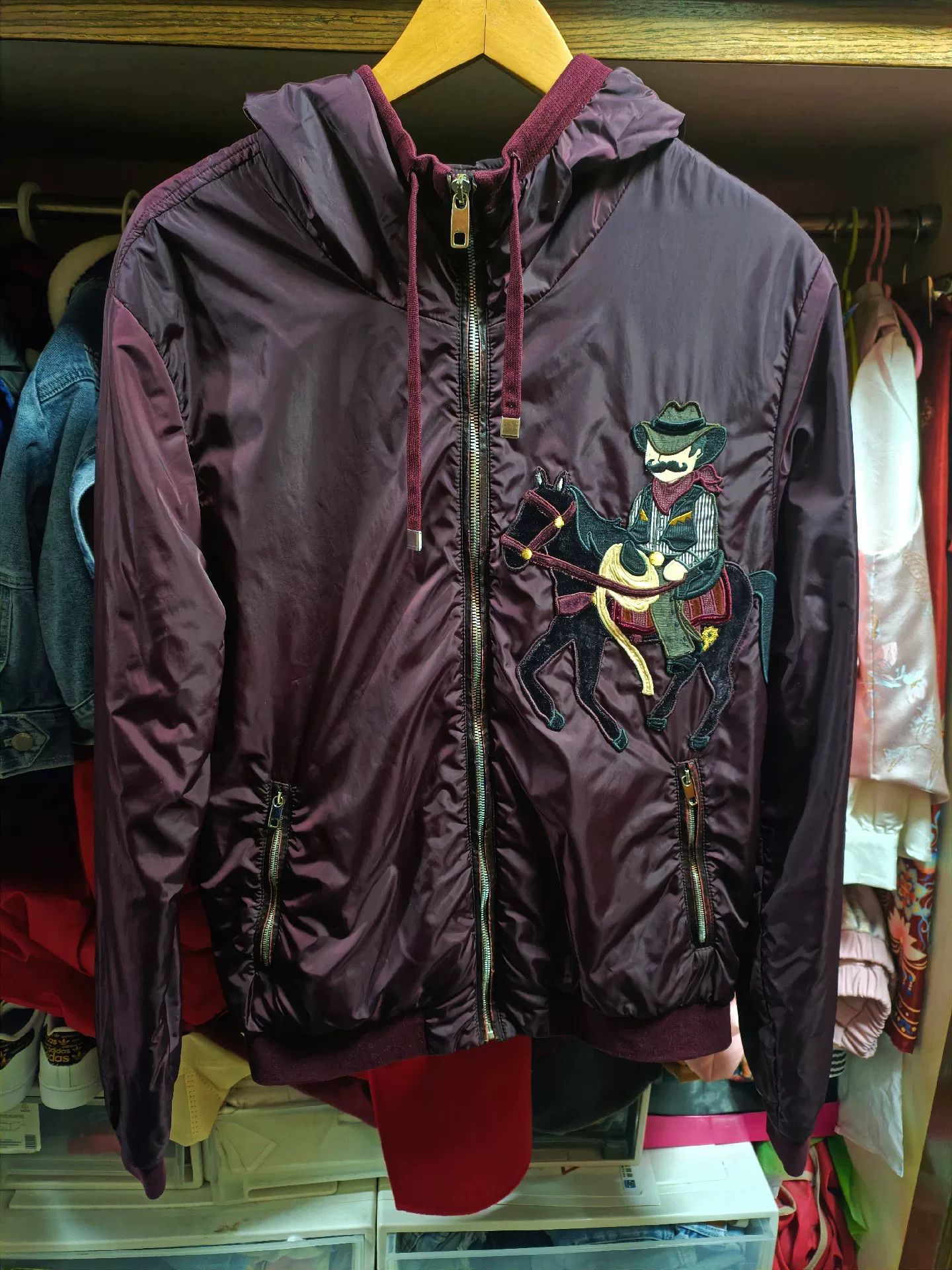 Dolce & Gabbana DG Mafia Embroidered Hooded Jacket Size US M / EU 48-50 / 2 - 1 Thumbnail