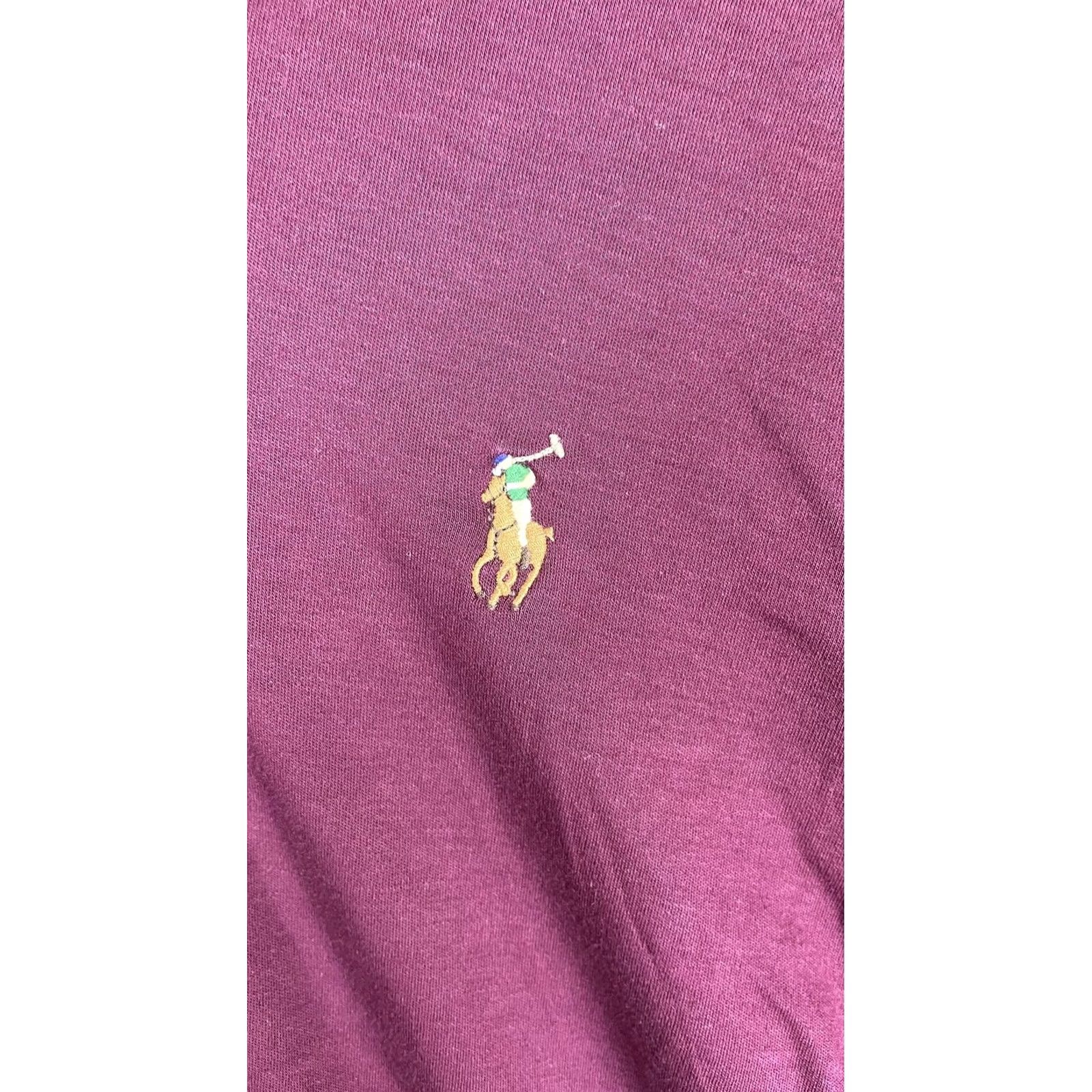 Polo Ralph Lauren Polo Ralph Lauren Shirt Mens M Maroon Long Sleeve Classic Fit Cotton Size US M / EU 48-50 / 2 - 2 Thumbnail