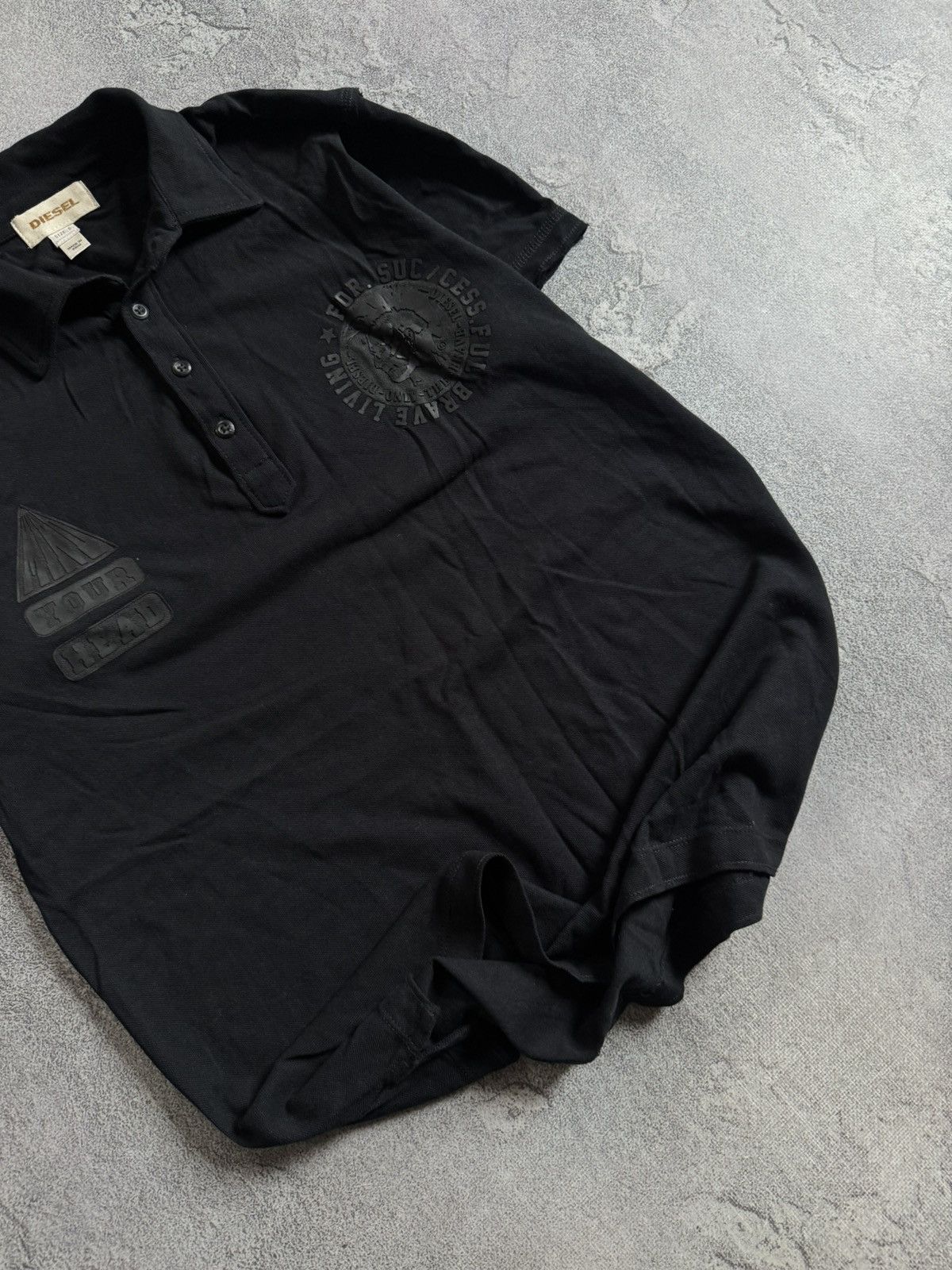 Diesel Diesel S/size polo tee tshirt y2k avantgarde black casual Size US S / EU 44-46 / 1 - 3 Thumbnail
