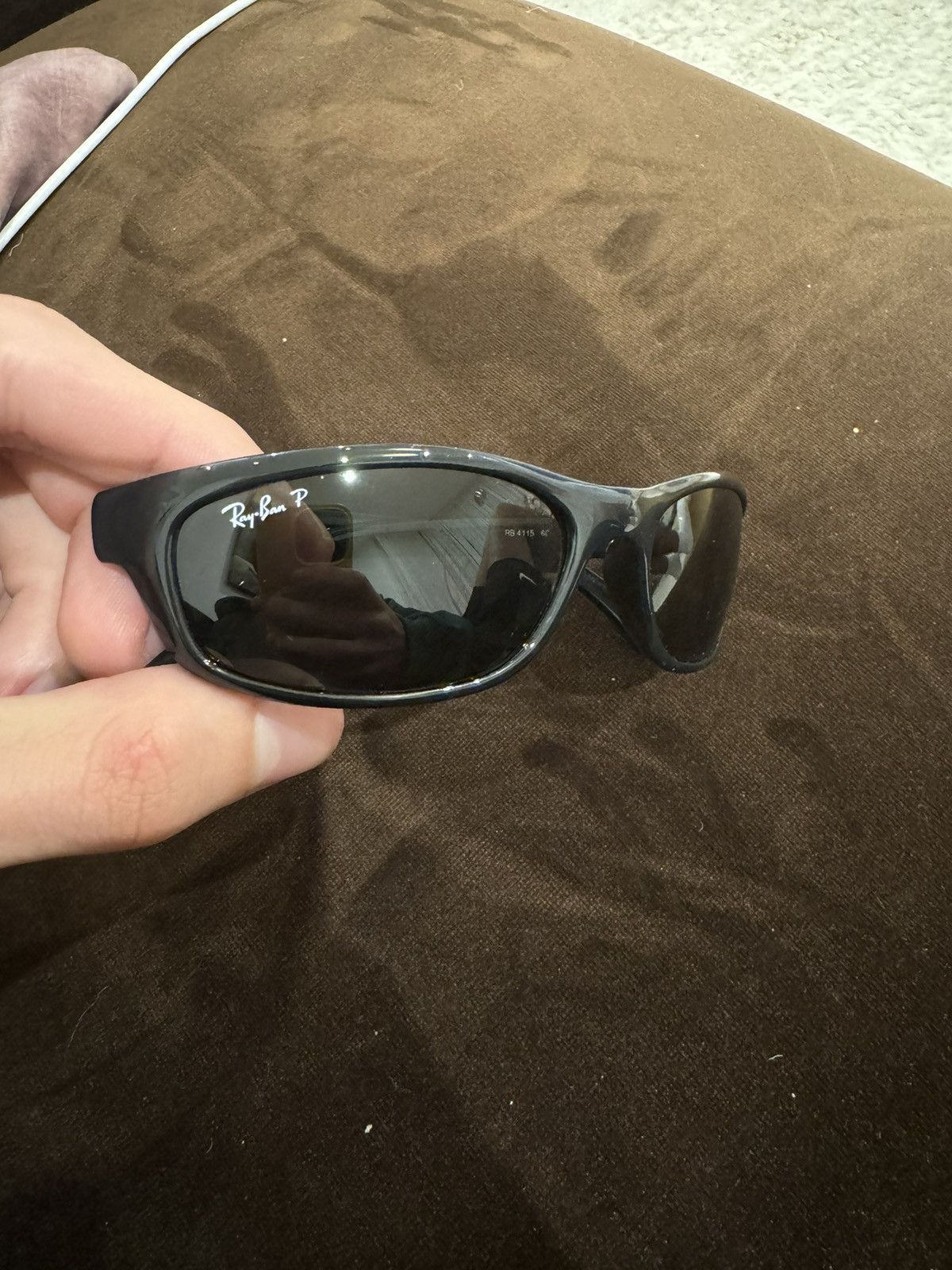 RayBan RayBan slim rectangular polarised sunglasses Size ONE SIZE - 2 Thumbnail