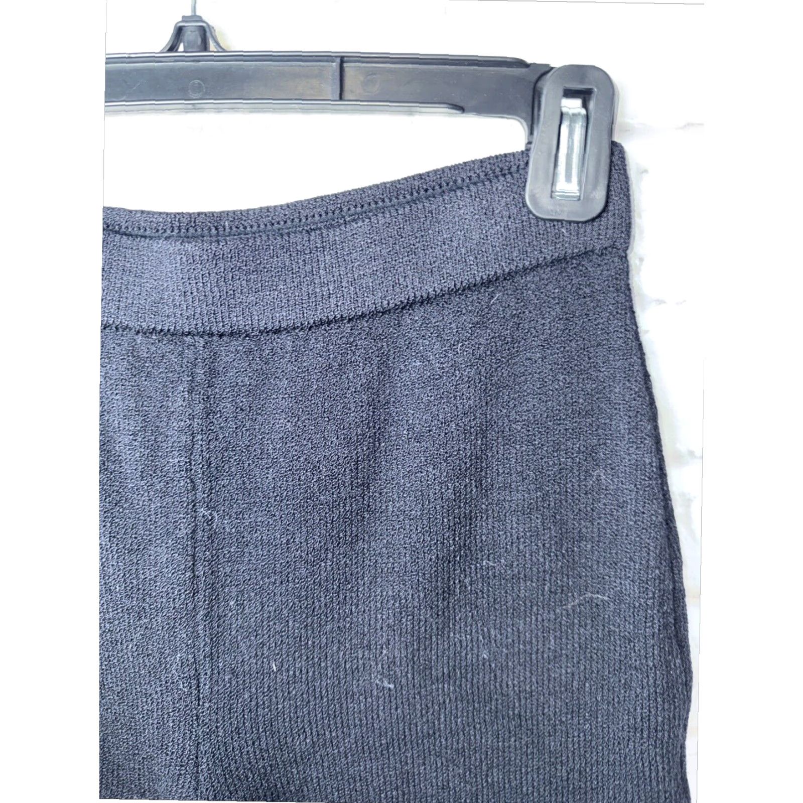 St. John St John Basics Wool Santana Knit Straight Leg Pants Black Womens Size 2 USA Size 26" / US 2 / IT 38 - 4 Thumbnail