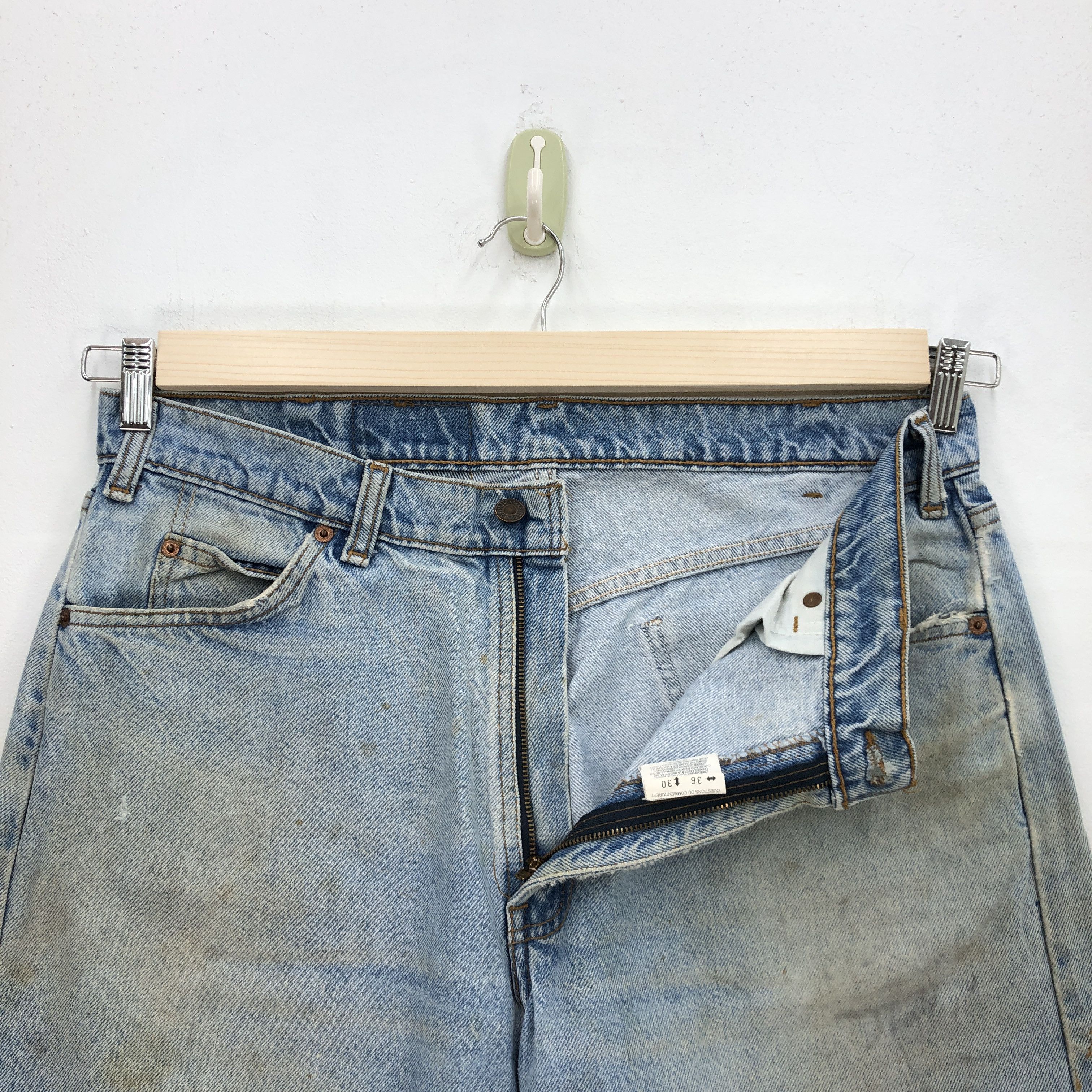 Levi's Vintage Levis Light Wash Jeans Orange Tab Levi's 665 Denim Size US 34 / EU 50 - 6 Thumbnail