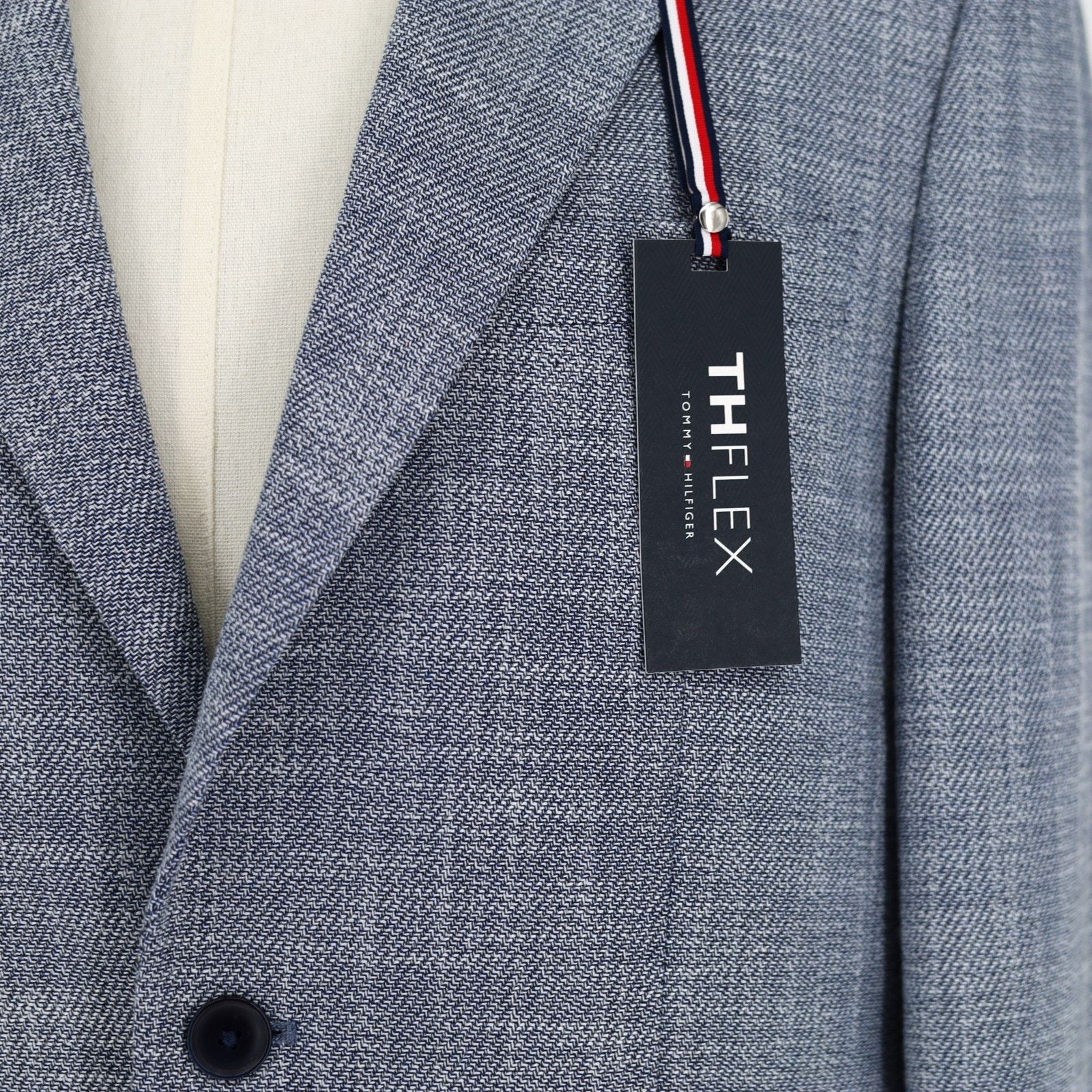 Tommy Hilfiger Tommy Hilfiger Men's Denim Blue Modern Sport Coat Size 40R Size 40R - 4 Thumbnail