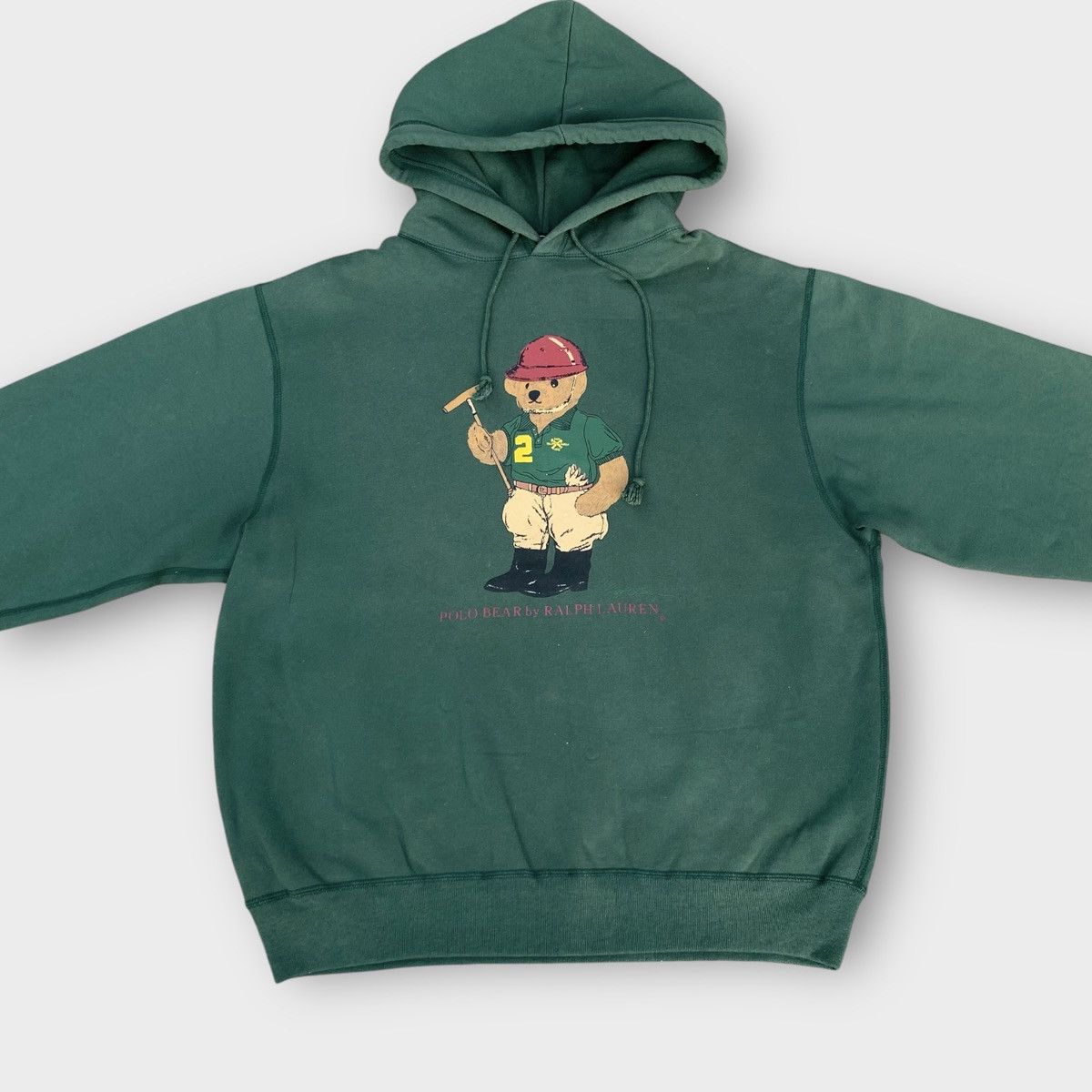 Polo Ralph Lauren Vintage 90s Polo Bear Ralph Lauren Hoodie Size L / US 10 / IT 46 - 4 Thumbnail