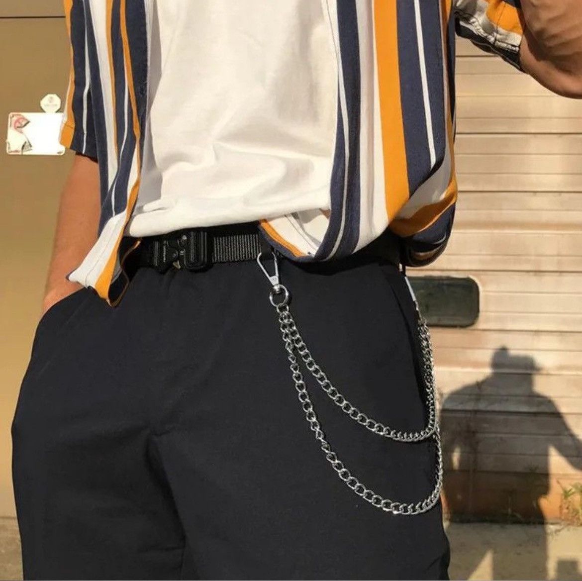 Japanese Brand 35cm + 45cm Double Chain Simple Wallet Safety Chain Size ONE SIZE - 8 Thumbnail