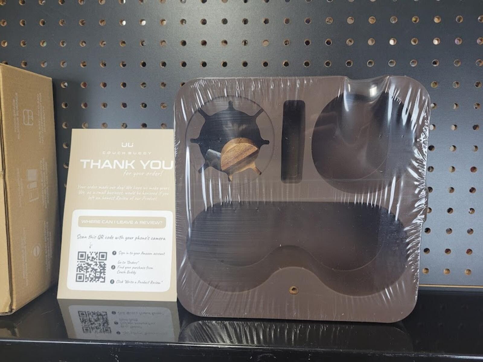 Other UU Essentials Couch Cup Holder Tray - Acacia Wood & Silicone Size ONE SIZE - 1 Thumbnail
