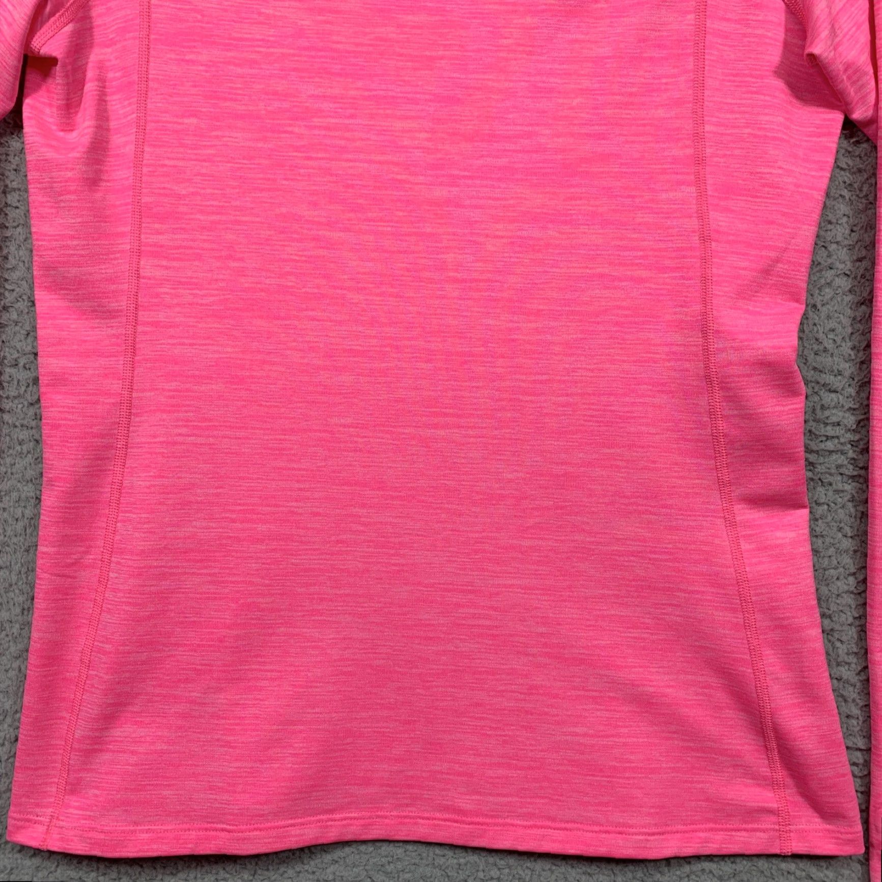 Under Armour Under Armour Women's M HeatGear Athletic Top Crew Neck Long Sleeve Thumb Holes Heather Pink, Regular Fit, Pullover, Logo, Running & Walking, Pre-Owned Size M / US 6-8 / IT 42-44 - 6 Thumbnail