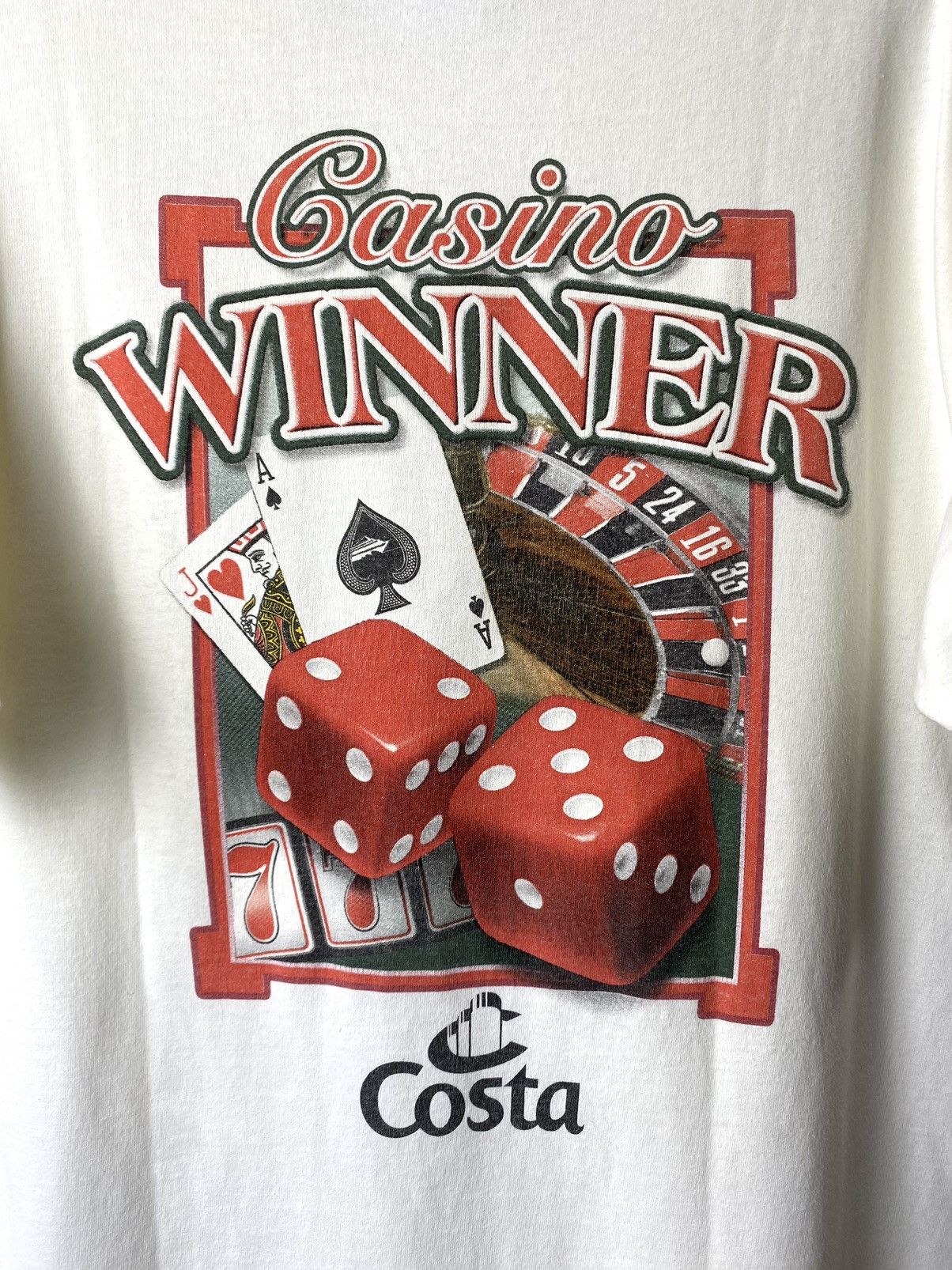 Band Tees Vintage 1990’s Winner Casino Ocean Players Club T Shirt Size US L / EU 52-54 / 3 - 8 Thumbnail