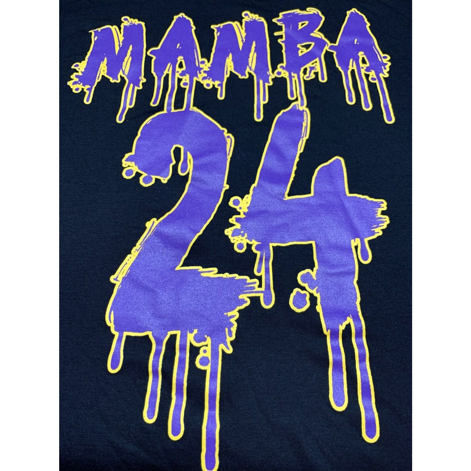 Vintage Zuni Kobe Bryant Mamba 24 T-Shirt Adult Medium Black Mens Size US M / EU 48-50 / 2 - 1 Thumbnail
