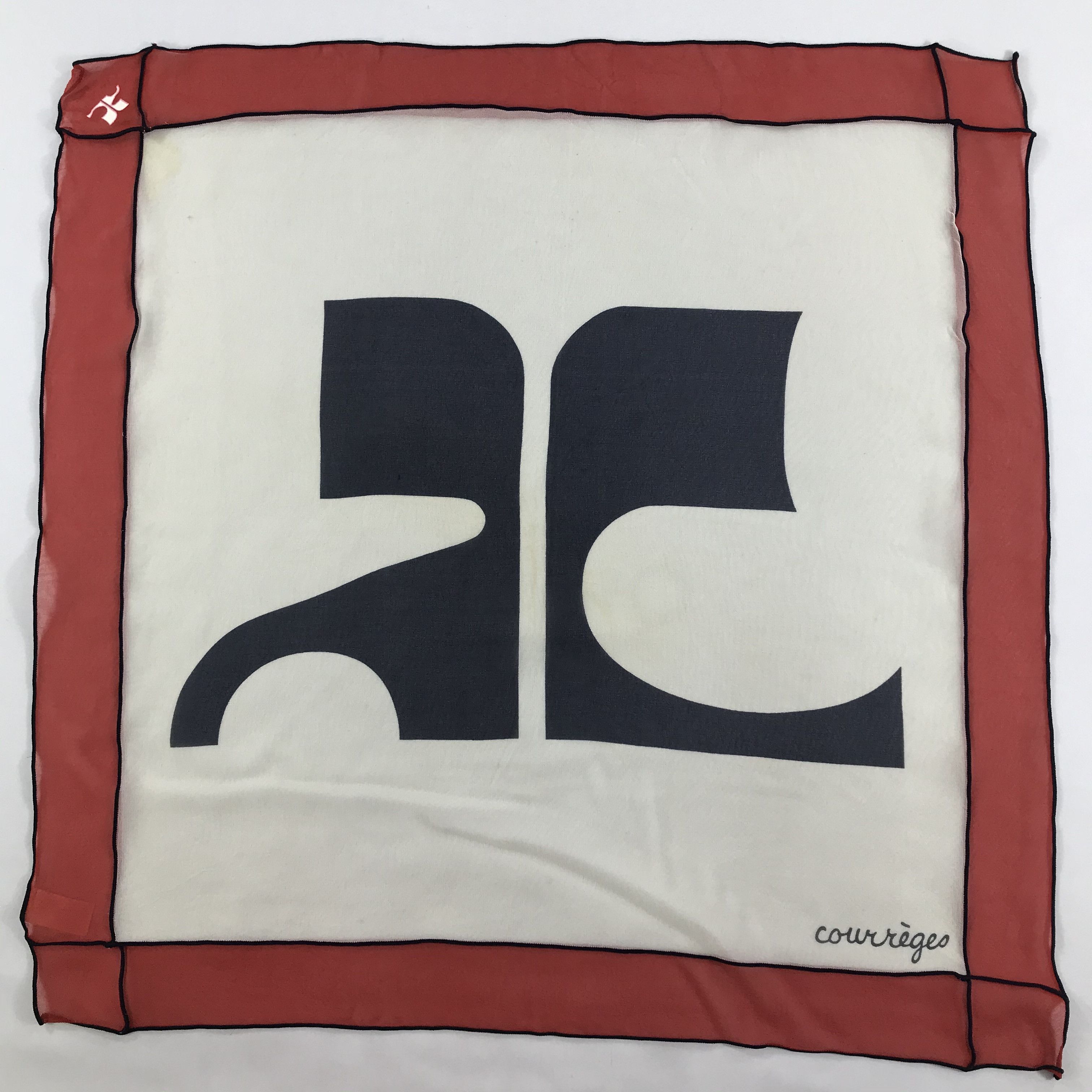 Courreges × Vintage Courreges Bandana / Handkerchief / Neckerchief - S1654 Size ONE SIZE - 1 Thumbnail