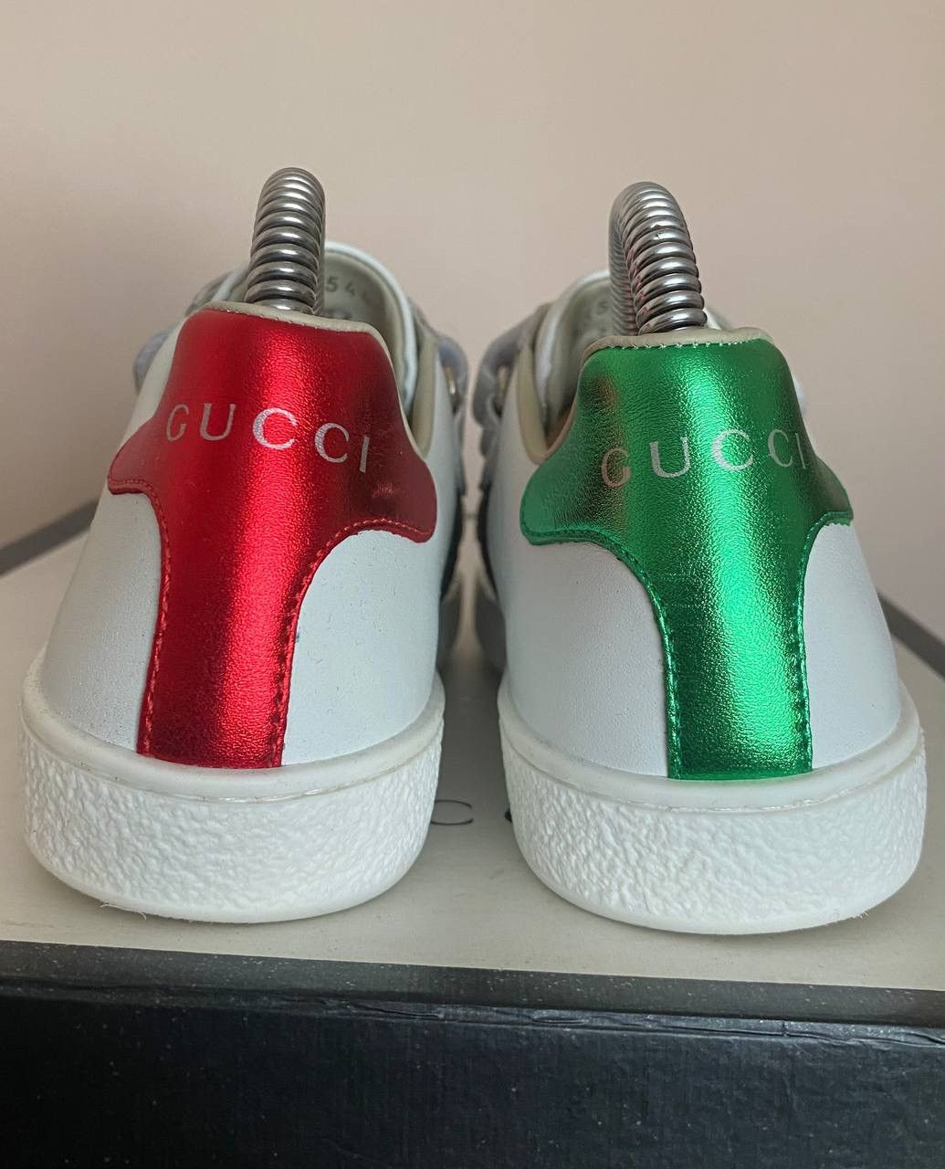 Gucci Gucci Kids ACE Leather Velcro Sneakers Size US 5 / EU 37 - 7 Thumbnail