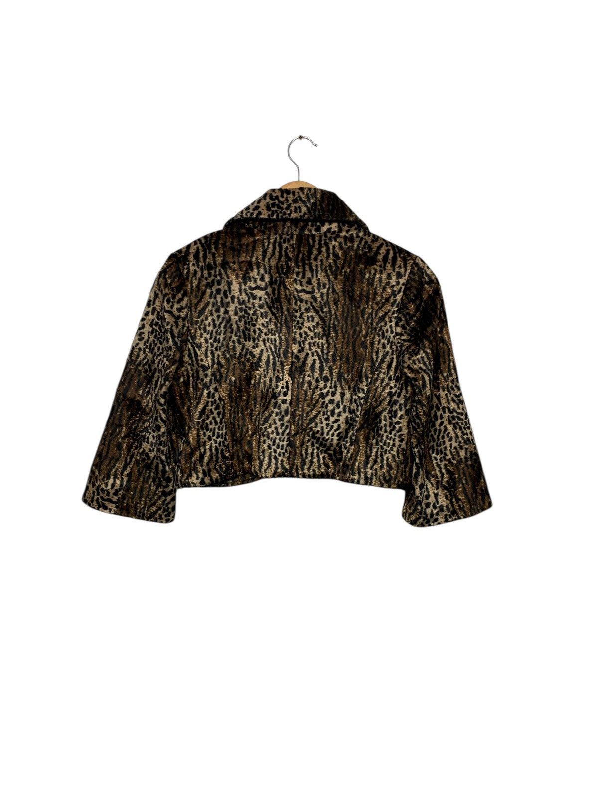 Guess Rare Guess Leopard Design Crop Top Jacket Size S / US 4 / IT 40 - 4 Thumbnail