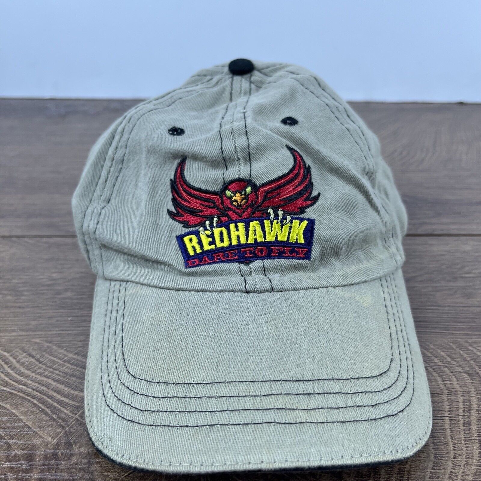 Other Darien Lake Redhawk Hat Dare to Fly Hat Gray Adjustable Hat Size ONE SIZE - 2 Thumbnail