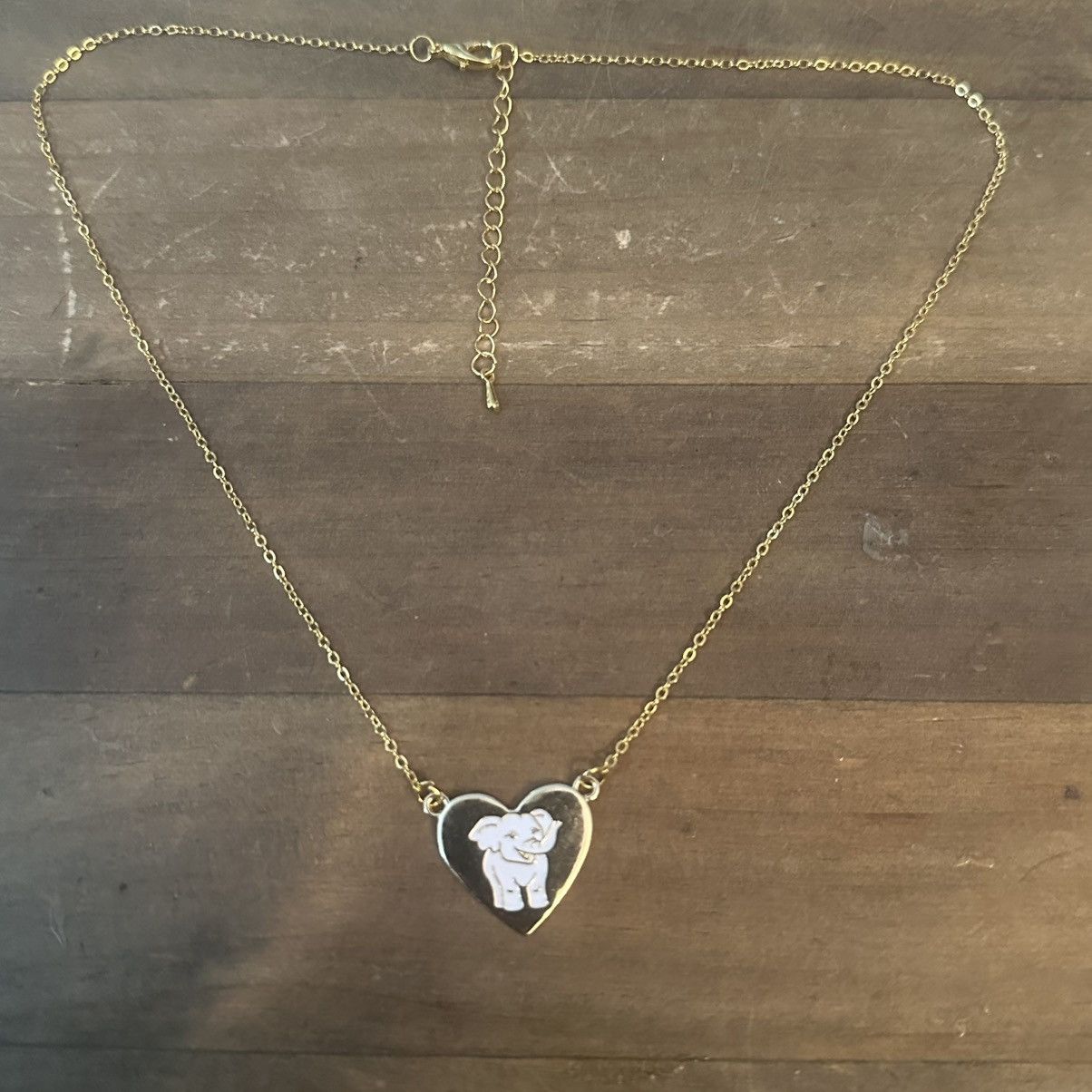 Other Stainless steel elephant Embrace Possibility heart necklace Size ONE SIZE - 2 Thumbnail