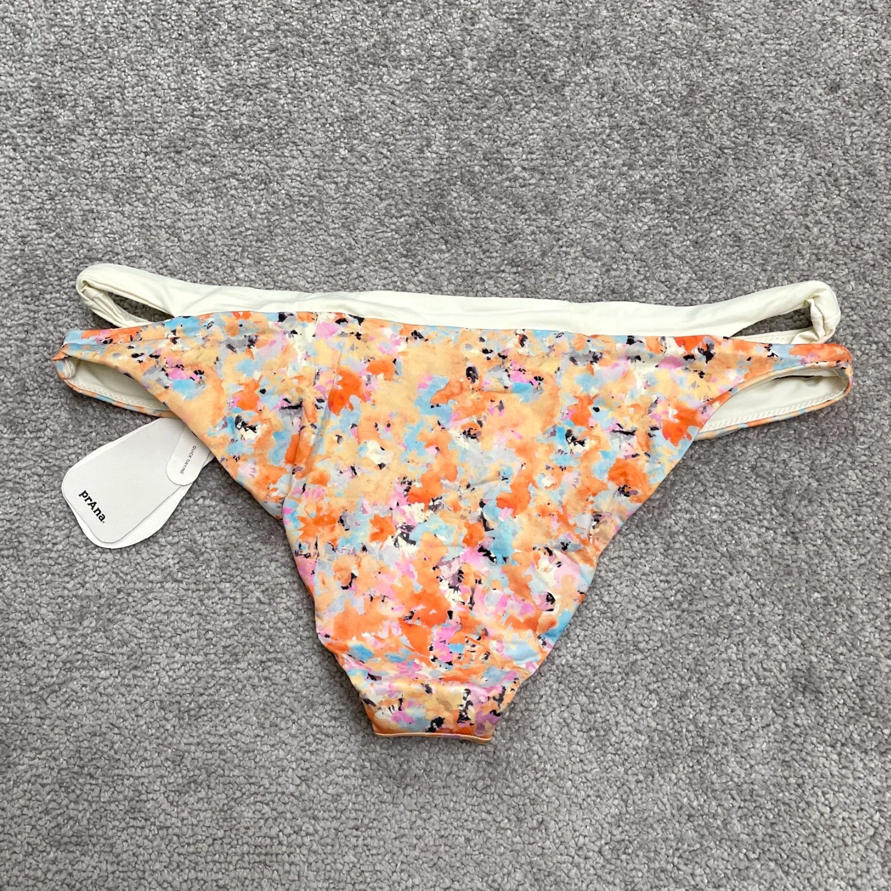 Prana prAna Floral Bikini Bottom Womens Large Multicolor Swimwear Tropical Boho Size 36" / US 14 / IT 50 - 2 Thumbnail