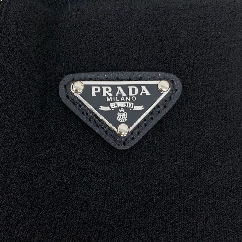 Prada Prada Black triangle label sheep wool stand-up collar zipp Size M / US 6-8 / IT 42-44 - 5 Thumbnail