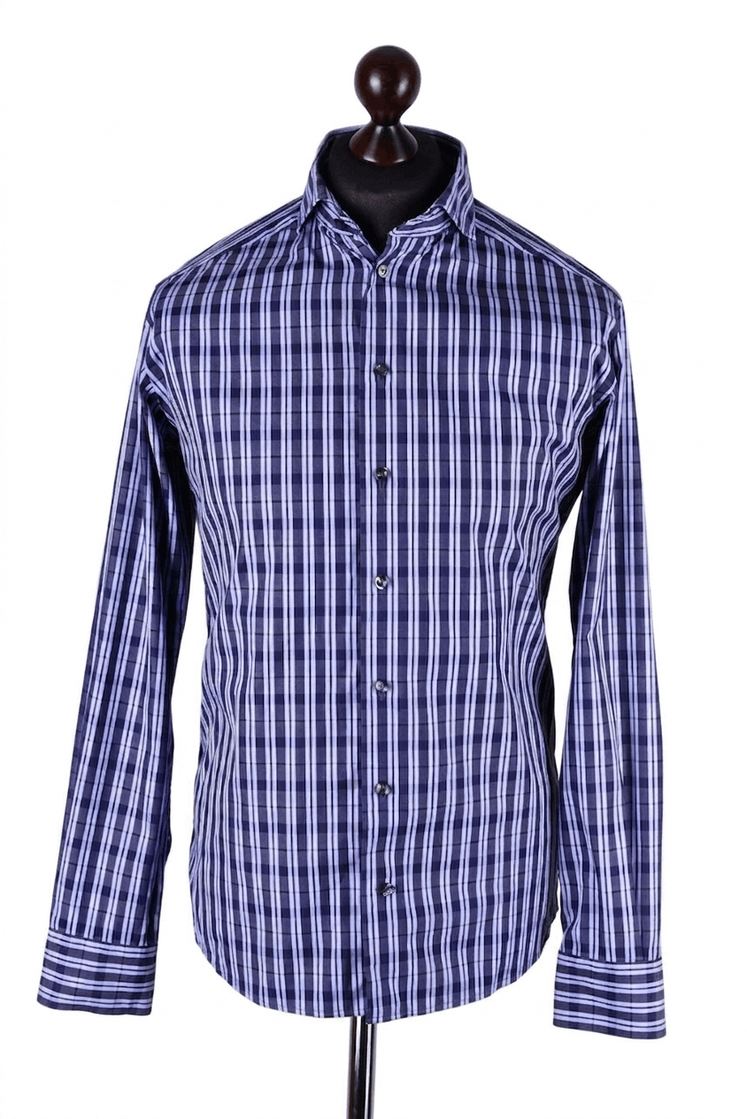Eton Eton Slim Fit Check Button-Down Shirt Size US M / EU 48-50 / 2 - 1 Thumbnail