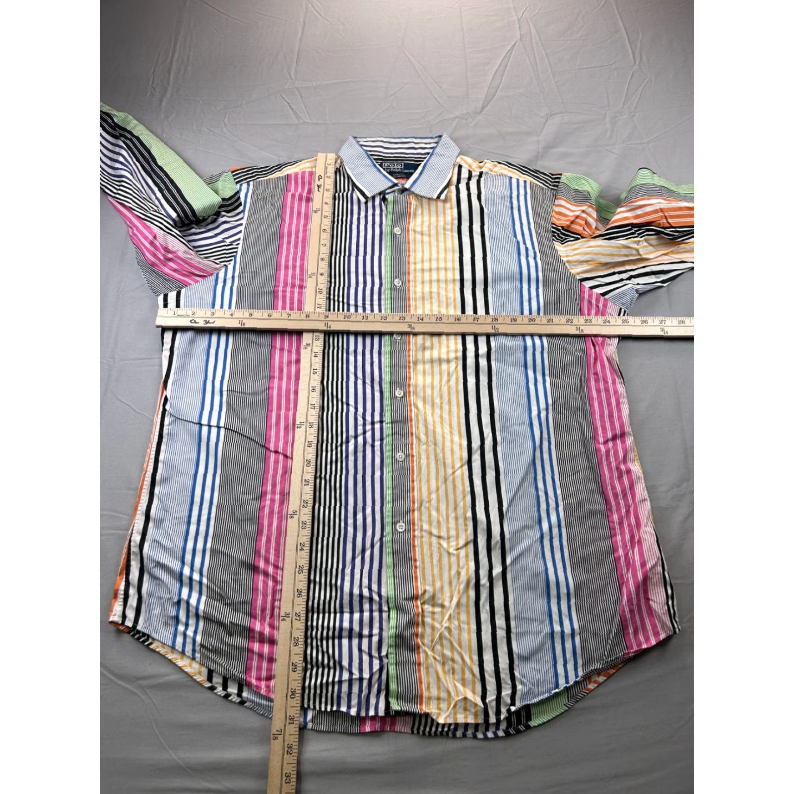 Polo Ralph Lauren Polo Ralph Lauren Shirt XL Men's Button Up Multicolor Striped Colorblock Curham casual Button-Down Collar Long Sleeve Size US XL / EU 56 / 4 - 3 Thumbnail