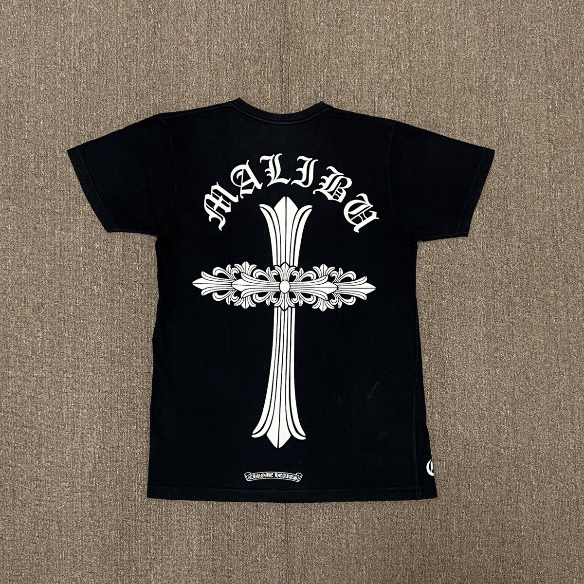 即発送可能 Chrome Hearts Floral Cross Malibu Exclusive TEE Chrome Hearts Malibu Exclusive Floral Cross T-Shirt White