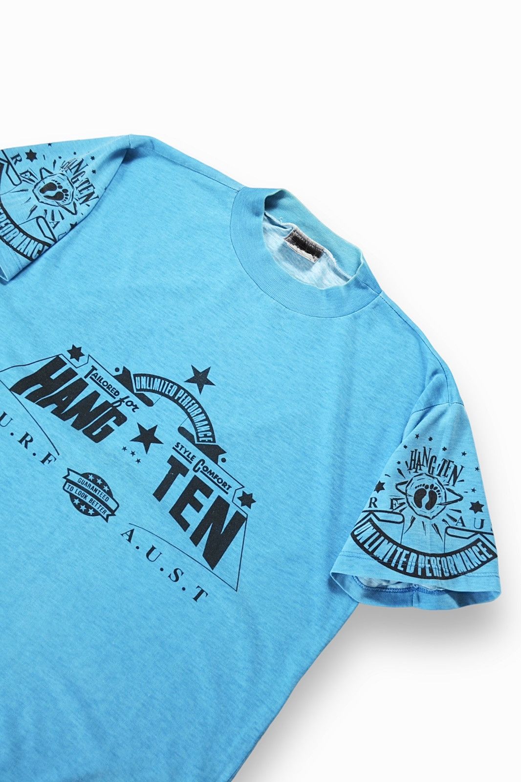 Hang Ten 90s Vintage Hang Ten Big Logo Surfing Australia Tee Size US M / EU 48-50 / 2 - 9 Thumbnail
