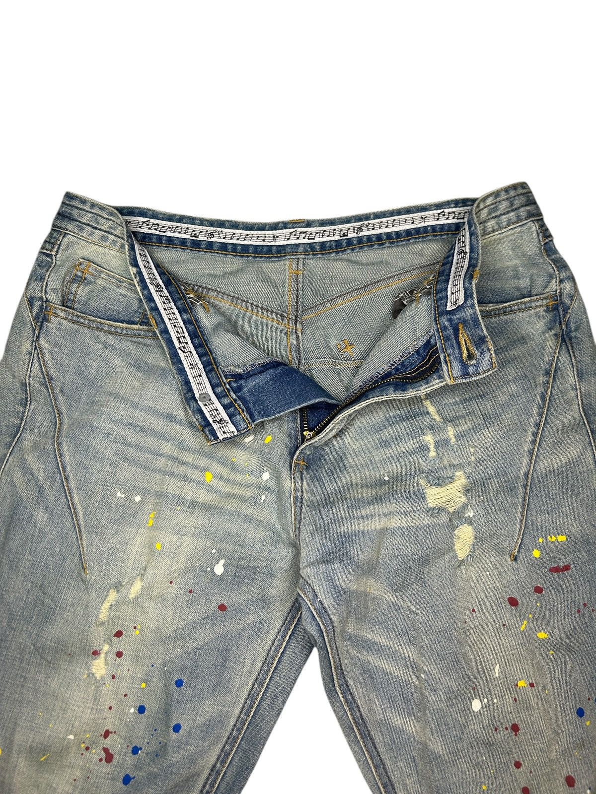 Number (N)ine Darted Paint Splatter Denim Size US 30 / EU 46 - 5 Thumbnail