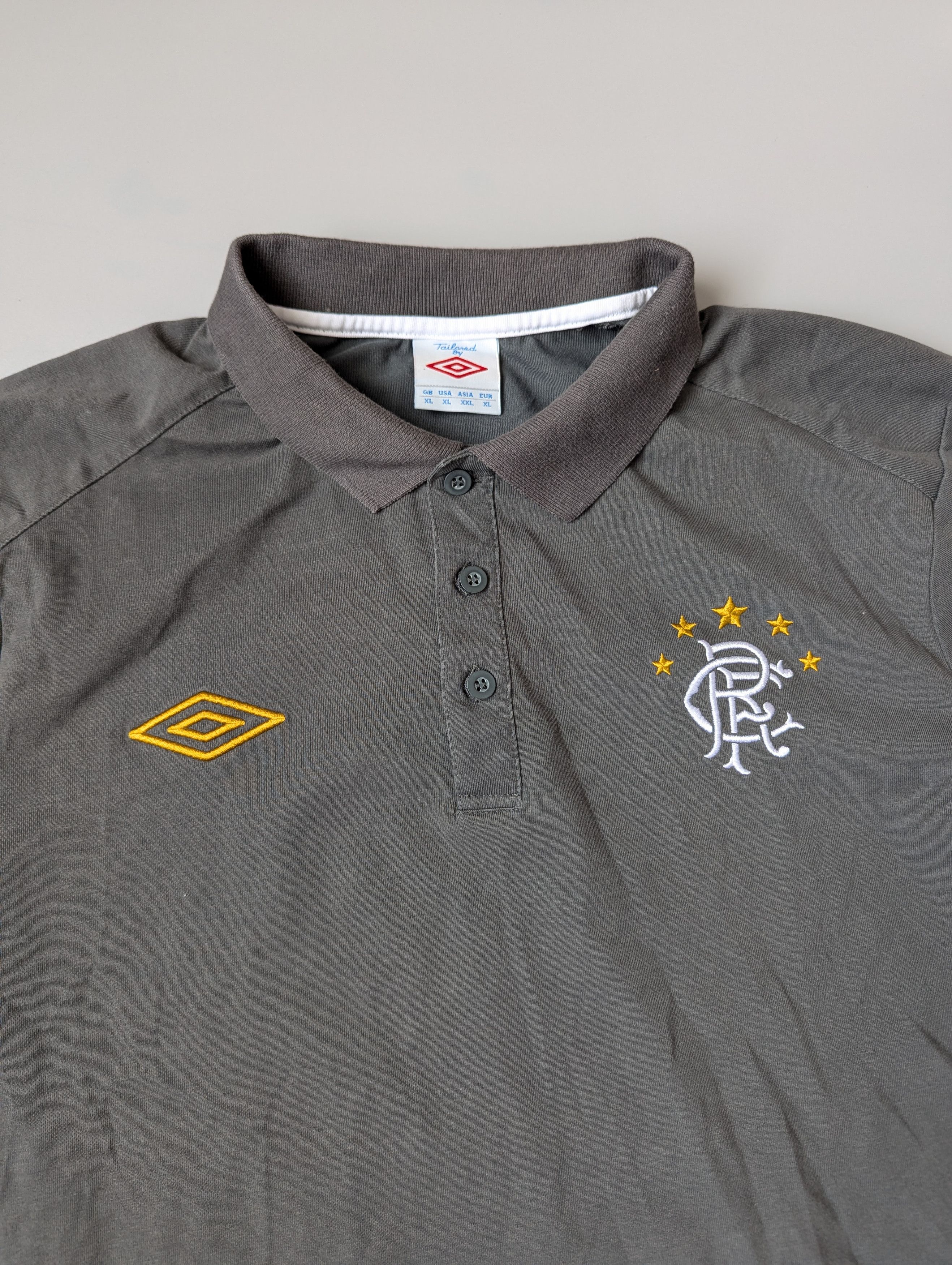 Umbro × Vintage Umbro Polo T shirt Glasgow Rangers Size US XL / EU 56 / 4 - 2 Thumbnail