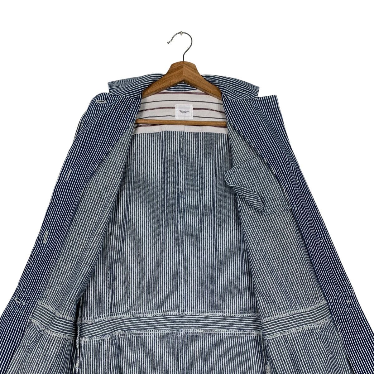 Japanese Brand POU DOU DOU Hickory Striped Long Coat #2327-C104 Size M / US 6-8 / IT 42-44 - 13 Thumbnail