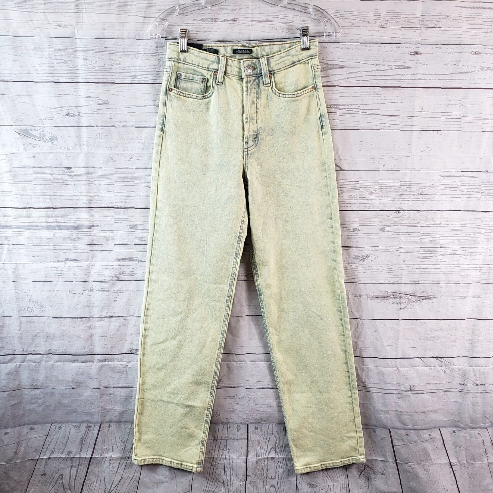 Vintage **WILD FABLE WOMEN'S HIGHEST RISE 90S STRAIGHT JEANS SIZE 0 GREEN** User: Vintage Wild Fable Women's Highest Rise 90s Straight Jeans Size 0 Green Size 25" / US 0 / IT 36 - 2 Thumbnail