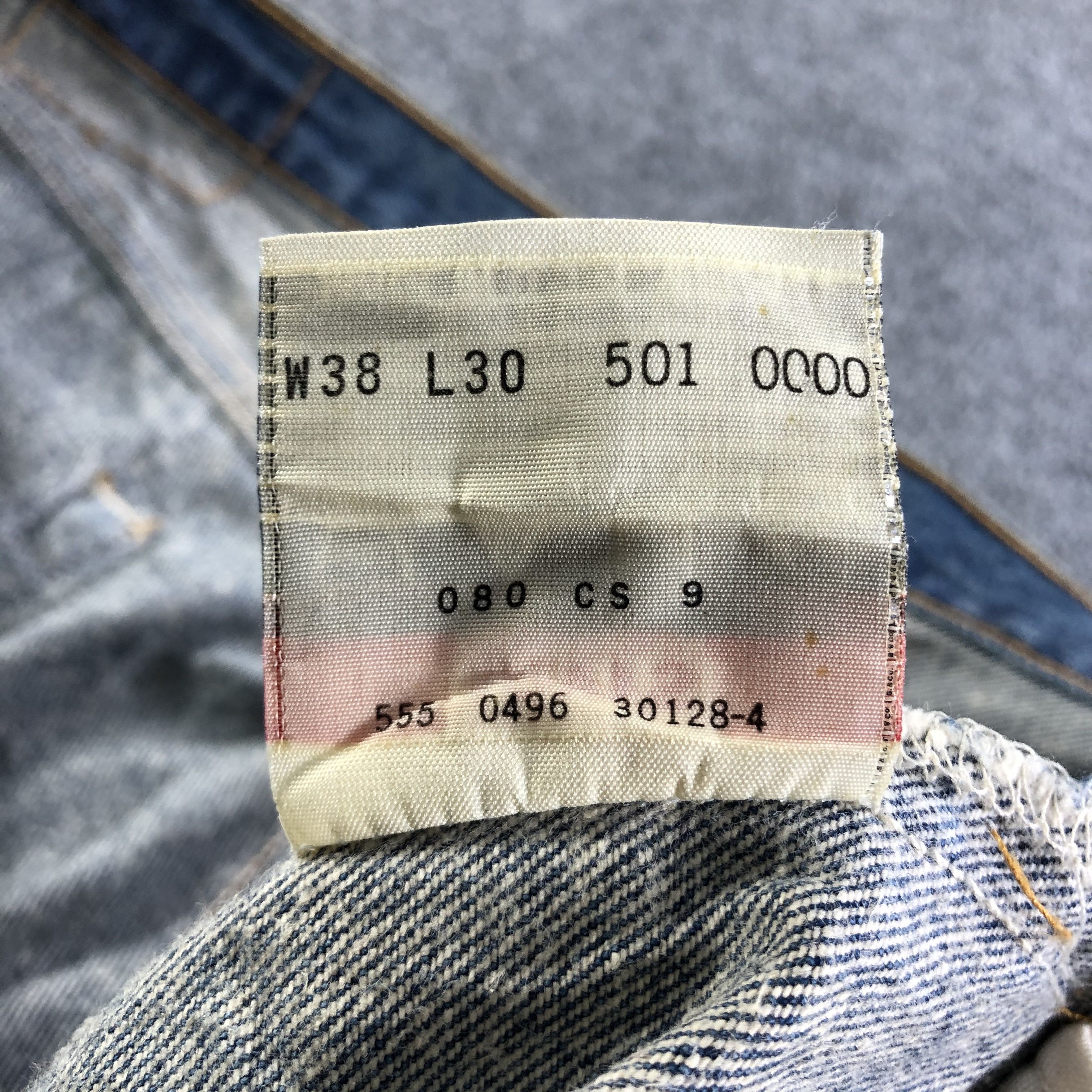 Levi's Vintage 90s Blue Wash Levis 501 Jeans-J3632 Size US 36 / EU 52 - 9 Thumbnail
