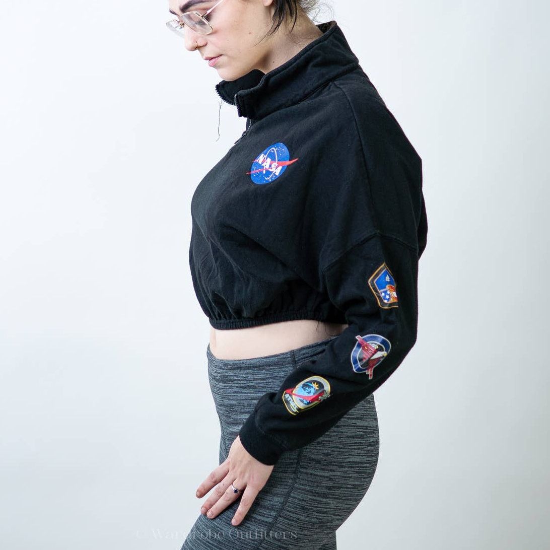 Chemistry Chemistry NASA Black Cropped Sweatshirt - L Size L / US 10 / IT 46 - 5 Thumbnail