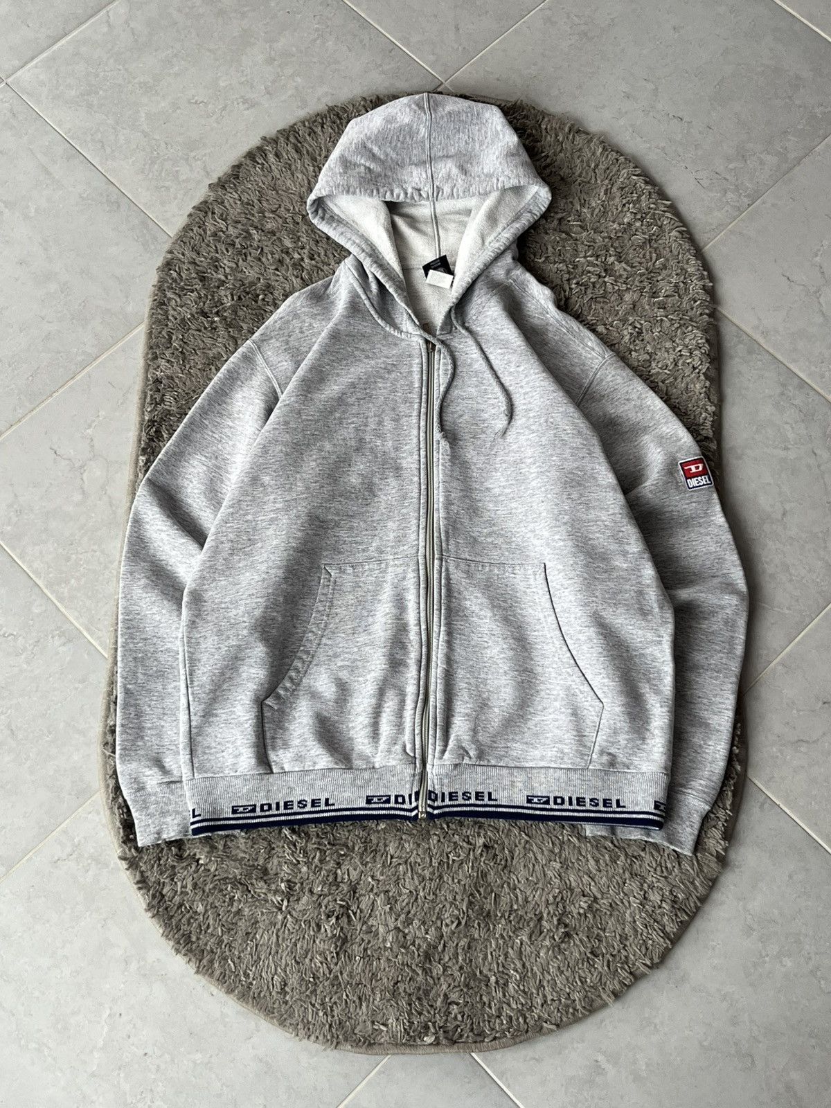 Diesel Vintage Japanese Brand Zip Hoodie Diesel Streetwear Size US L / EU 52-54 / 3 - 1 Thumbnail