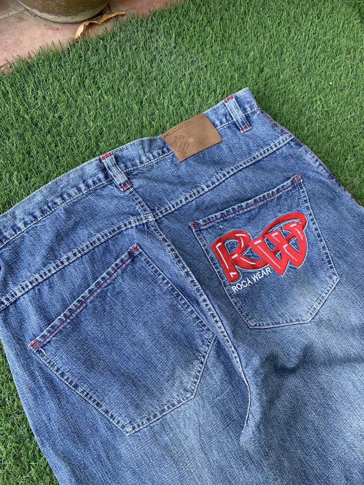 Rocawear Vintage Roca Wear Baggy Rap Jeans Size US 36 / EU 52 - 3 Thumbnail