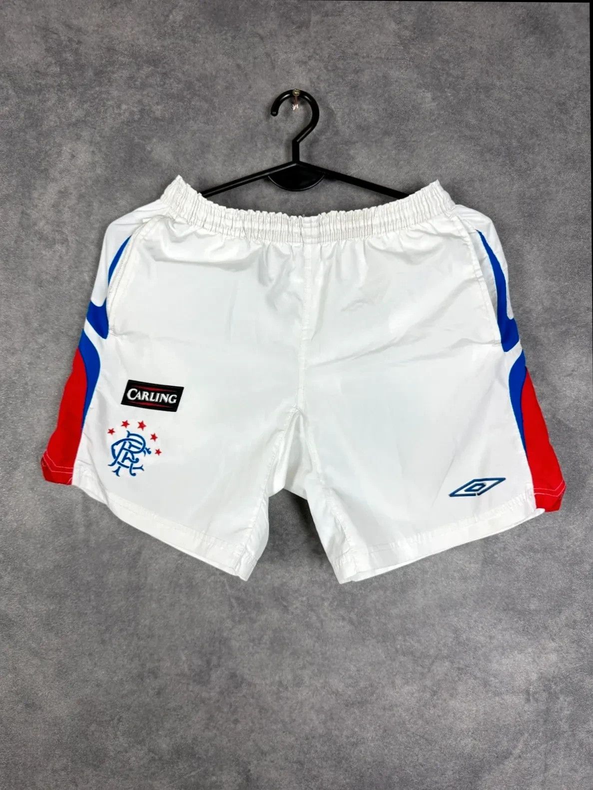 Umbro Umbro FC Rangers rugby shorts club white blue Size US 44 / EU 60 - 1 Thumbnail