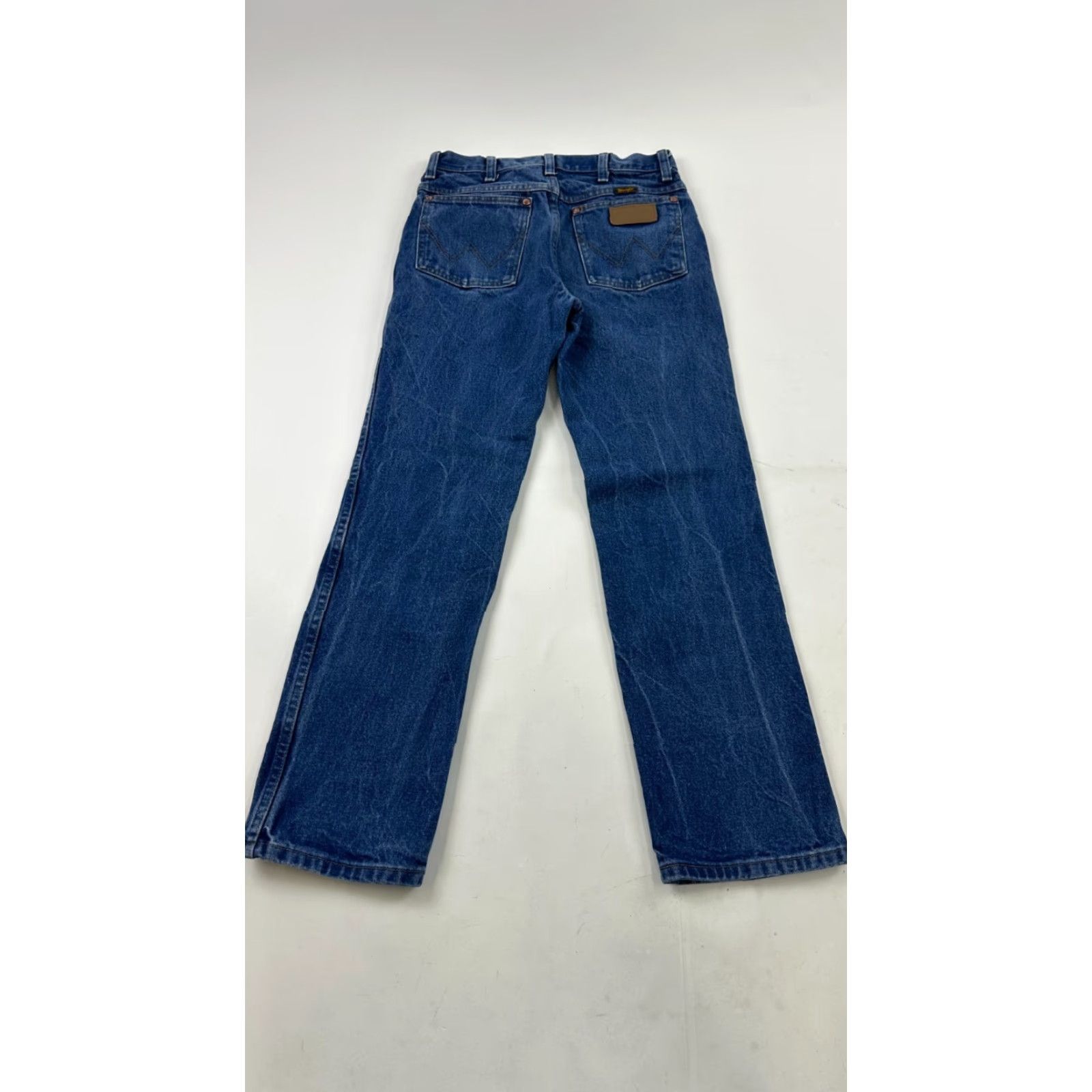 Wrangler Wrangler Jeans Mens 29x30 Blue Denim Regular Fit Stretch Acid Wash 936DEN Size US 29 - 2 Thumbnail