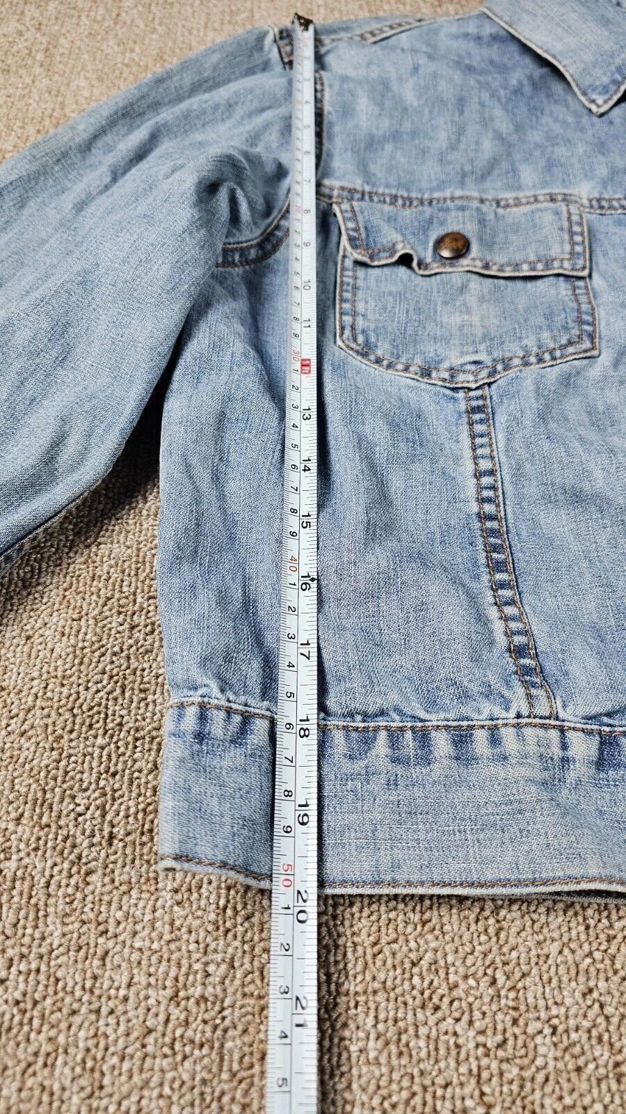 Dolce & Gabbana × Vintage Vintage 90s Dolce & Gabbana Cropped Denim Jacket Size XL / US 12-14 / IT 48-50 - 16 Thumbnail
