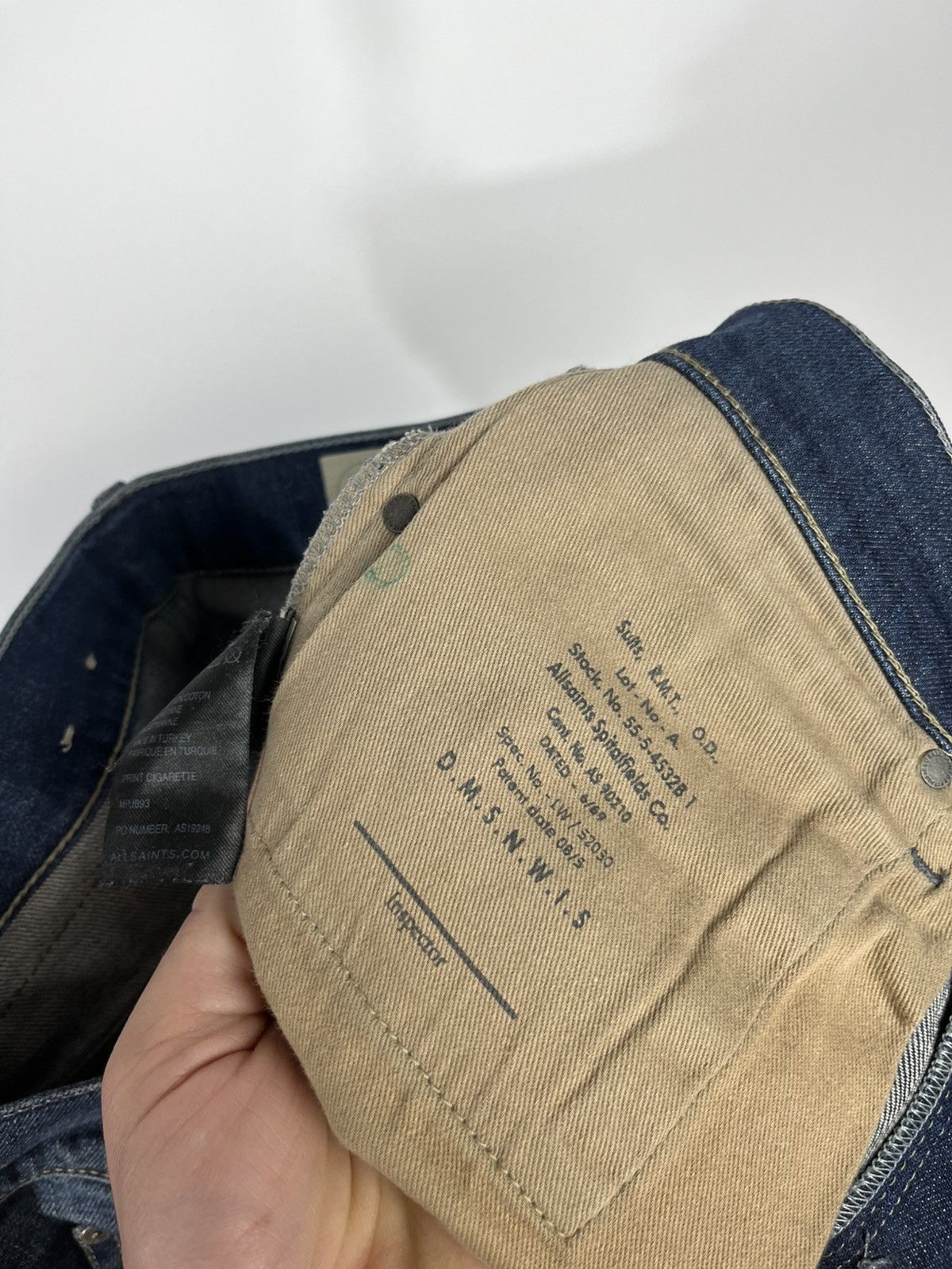 Allsaints AllSaints Slim Fit Blue Stretch Jeans Button Fly S size Size US 30 / EU 46 - 15 Thumbnail