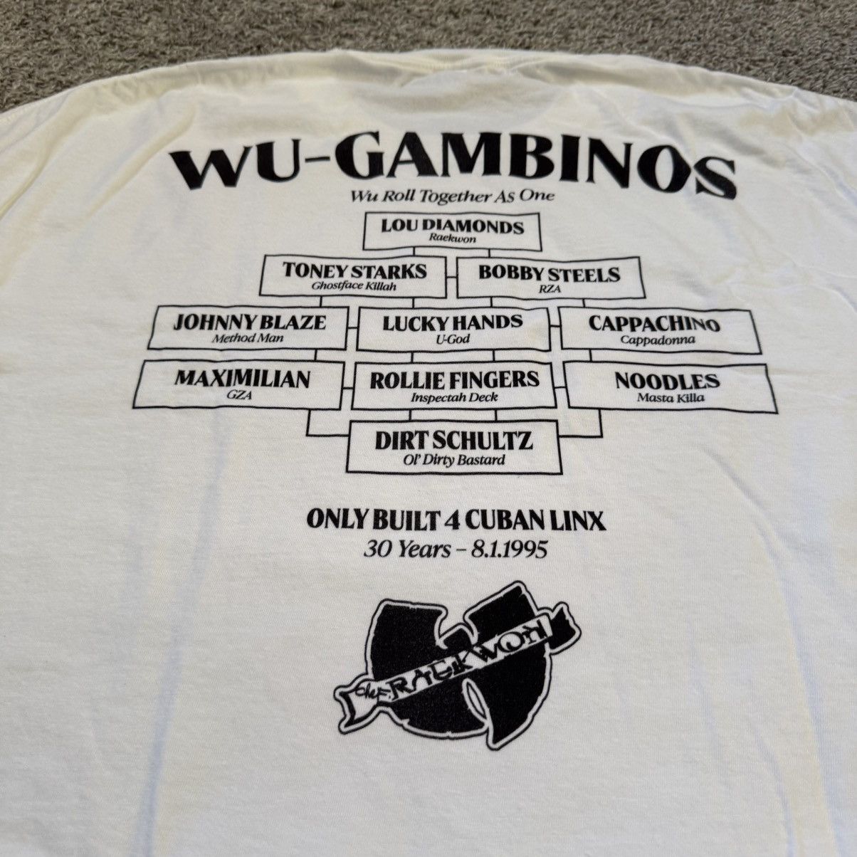 Wu-Tang Clan 🔴Wu-Tang Shirt Size 3XL Raekwon Wu Gambinos Authentic Gza Size US XXL / EU 58 / 5 - 9 Thumbnail