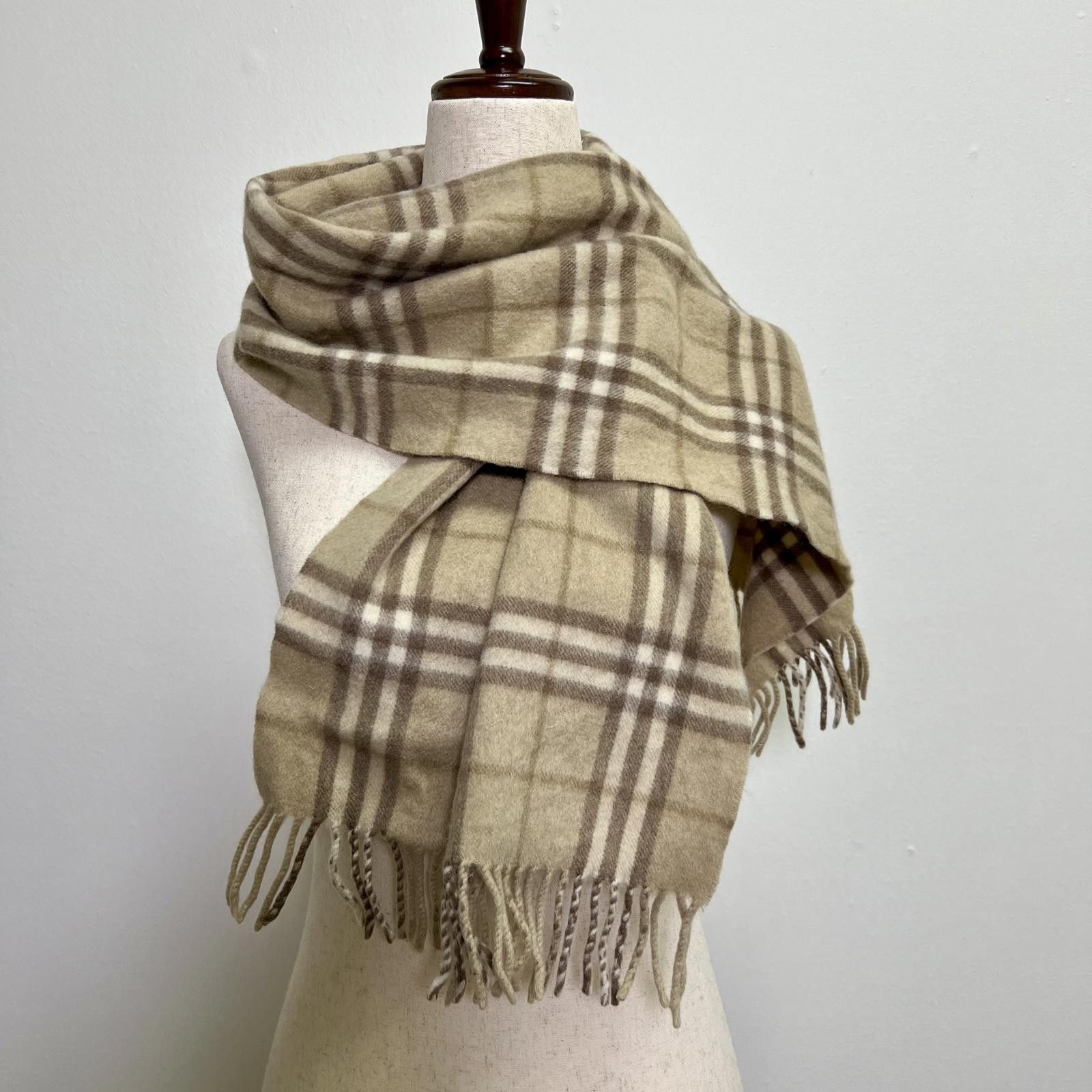 Burberry Vintage Burberrys 100% Cashmere Scarf Size ONE SIZE - 1 Thumbnail