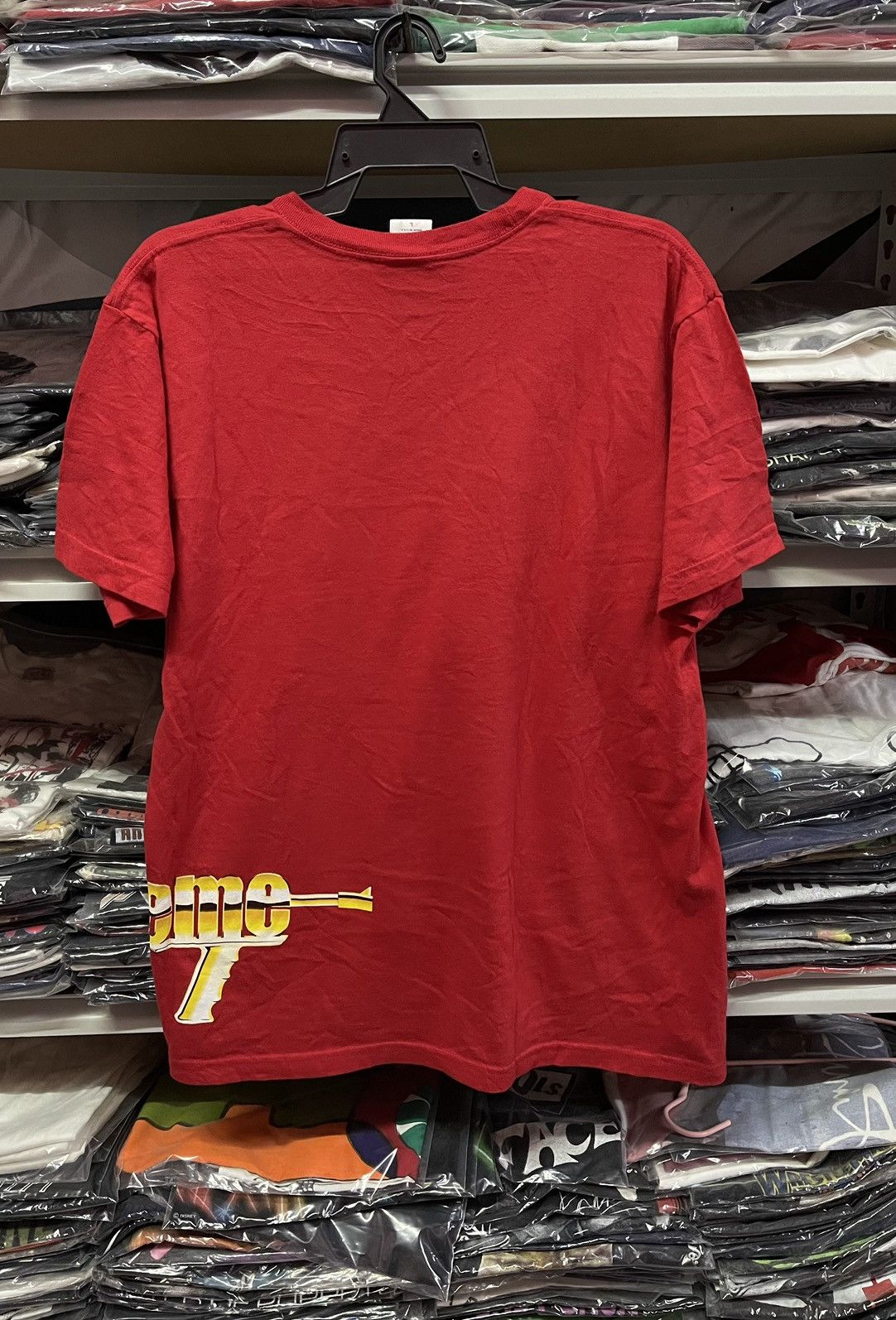 Supreme Supreme Automatic Tee Red Men's - SS17🔥🔥🔥 Size US L / EU 52-54 / 3 - 4 Thumbnail