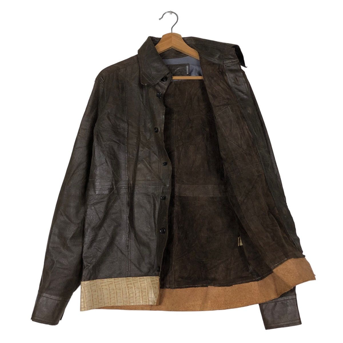 Japanese Brand 🔥Vintage Biker Leather Jacket Michel Klein Homme Paris Size US M / EU 48-50 / 2 - 11 Thumbnail
