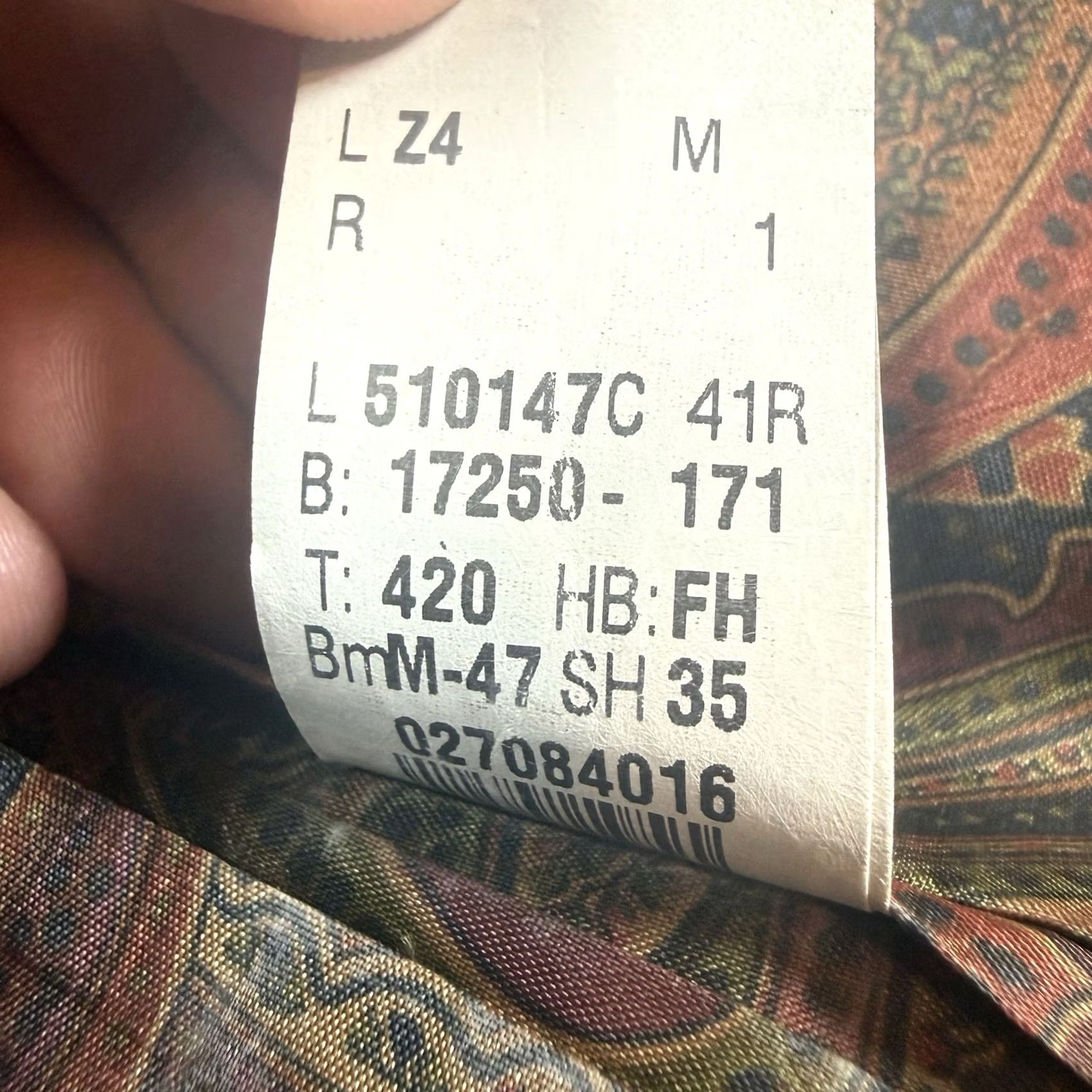 Ralph Lauren Lauren Ralph Lauren Blazer Mens Wool 41R Houndstooth Paisley Lining Brown 42 Regular Overcoat Womens Men’s? Size 42R - 6 Thumbnail