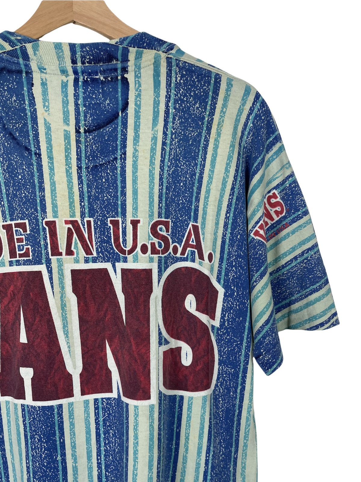 Vans × Vintage Vintage Vans AOP Tee – Made in USA 90s Skate Grail (Sz L) Size US L / EU 52-54 / 3 - 10 Thumbnail