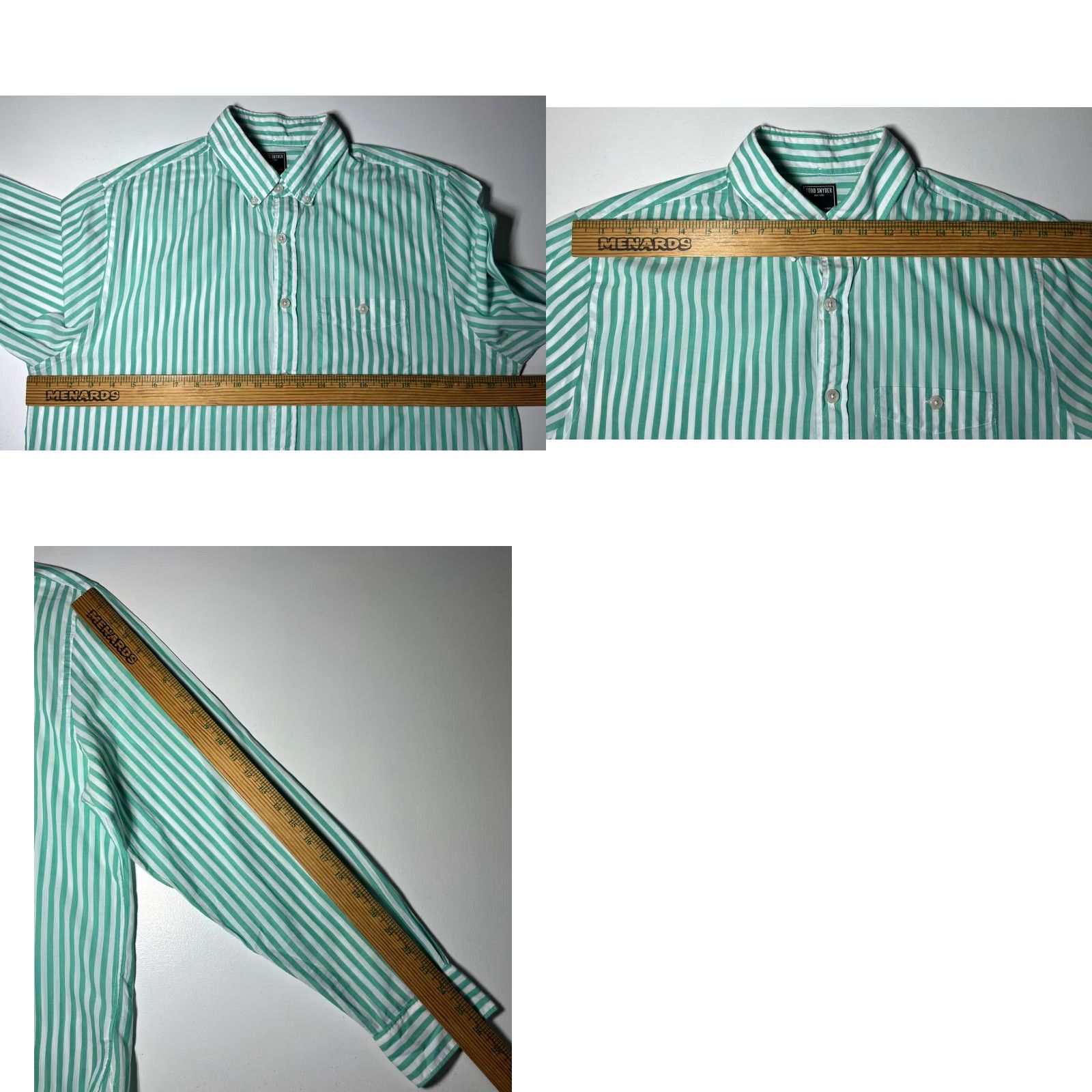 Todd Snyder Todd Snyder NY Striped Shirt Mens L Cotton Shirt Dress Shirt Multicolor Long Sleeve Size US L / EU 52-54 / 3 - 9 Thumbnail