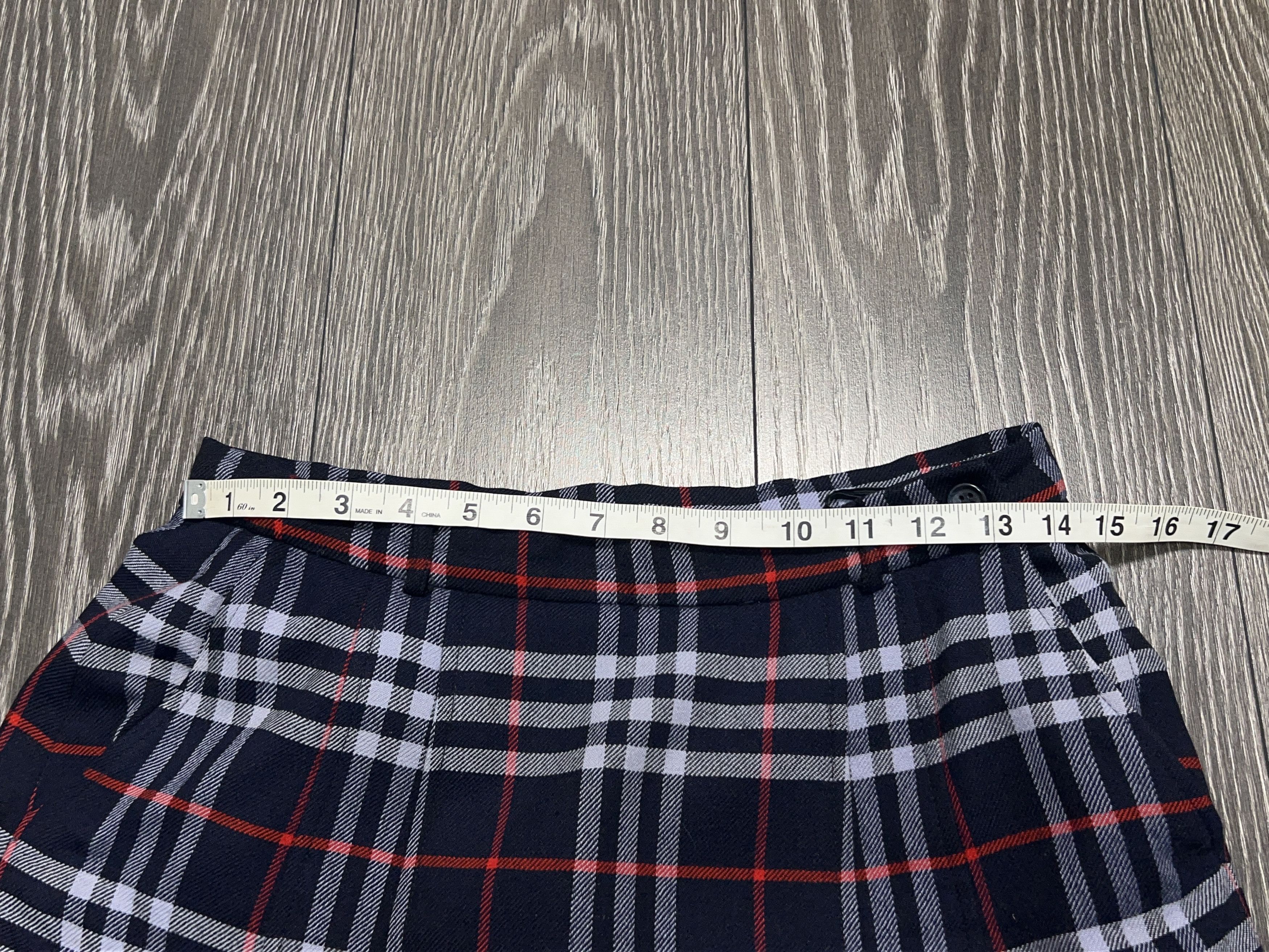 Burberry Vintage Womens 1990s Burberrys London Wool Check Plaid Skirt Size 28" / US 6 / IT 42 - 14 Thumbnail