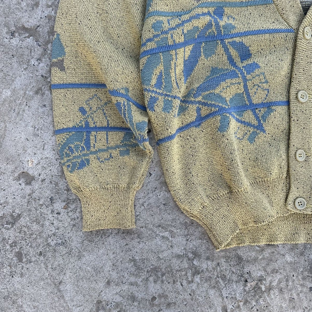 Vintage Vintage Knit Cardigan Abstract Logo Y2K Style USA 90s Size US M / EU 48-50 / 2 - 4 Thumbnail